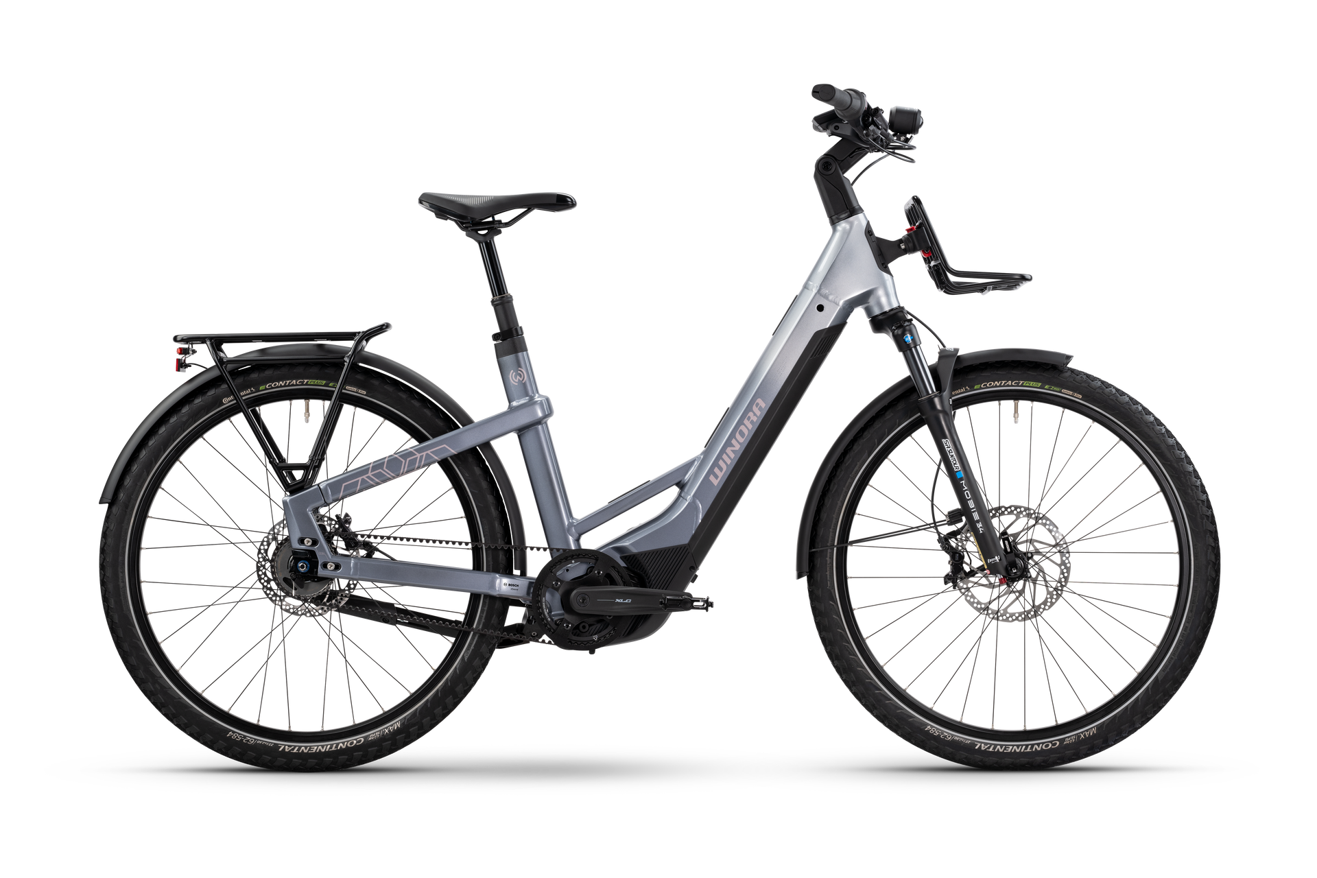 winora fahrrad e-bike damen Winora Yakun R5 Pro grau | 800WH | E-Bike Damen City | 2025