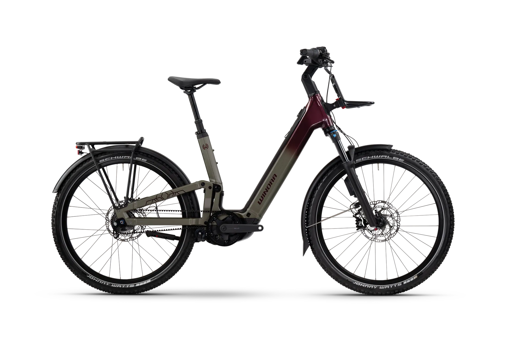 Winora Sinus FS R5f Pro rot | 800WH | E-Bike Damen Trekking | 2026 | Freilauf