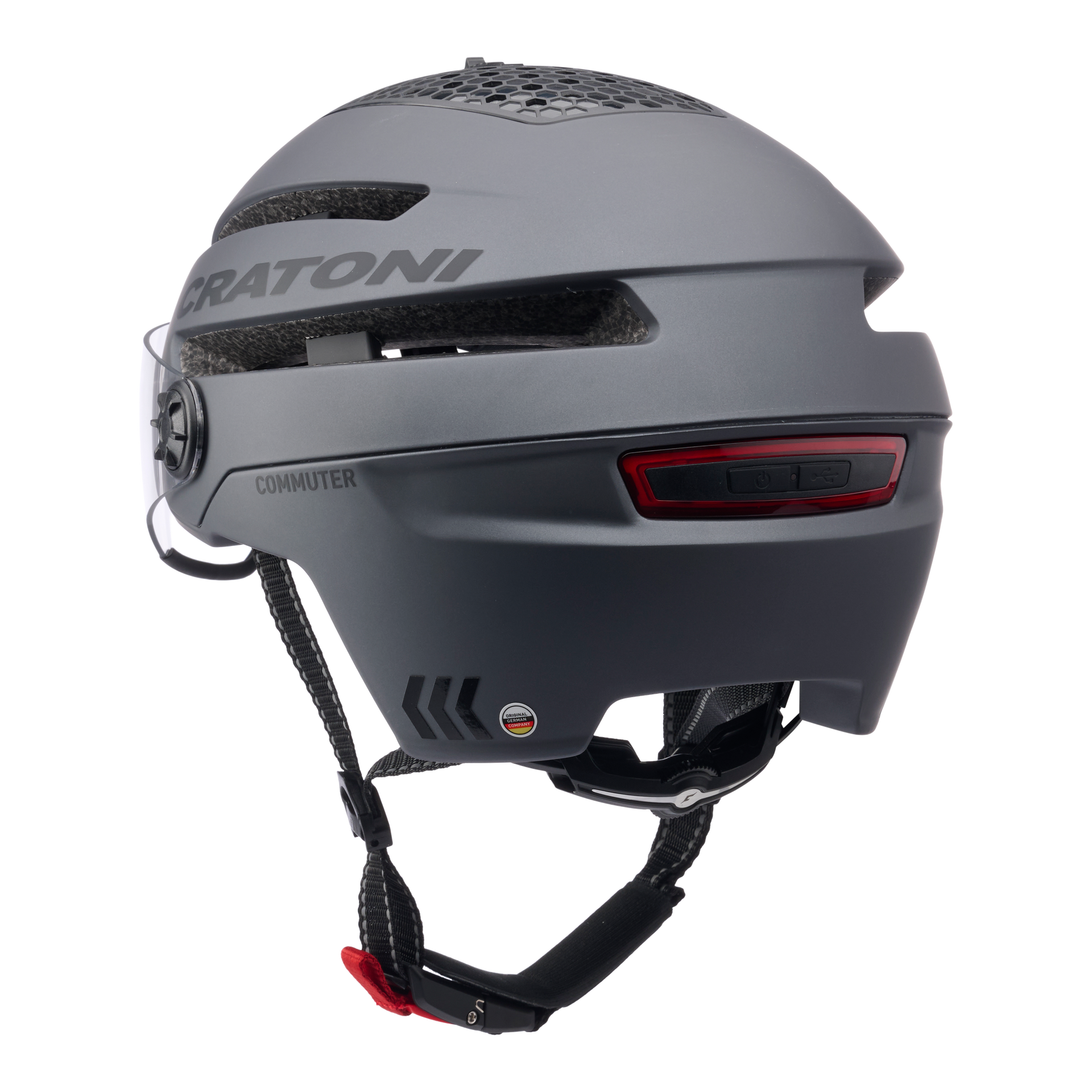 Cratoni Pedelec Helm Commuter grau Gr. M/L 58cm - 61cm