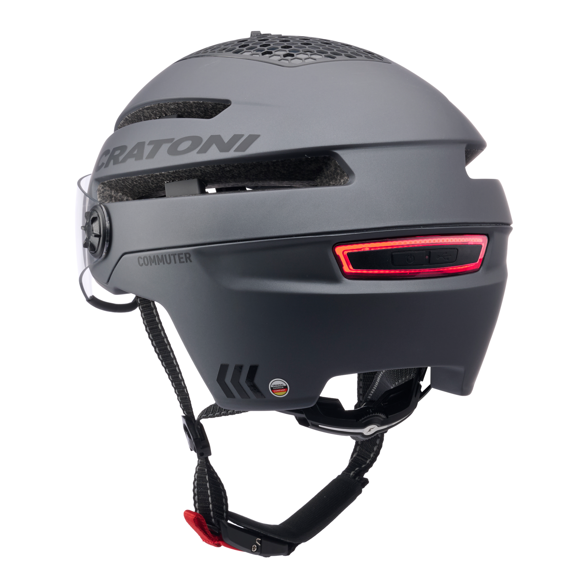 Cratoni Pedelec Helm Commuter grau Gr. M/L 58cm - 61cm
