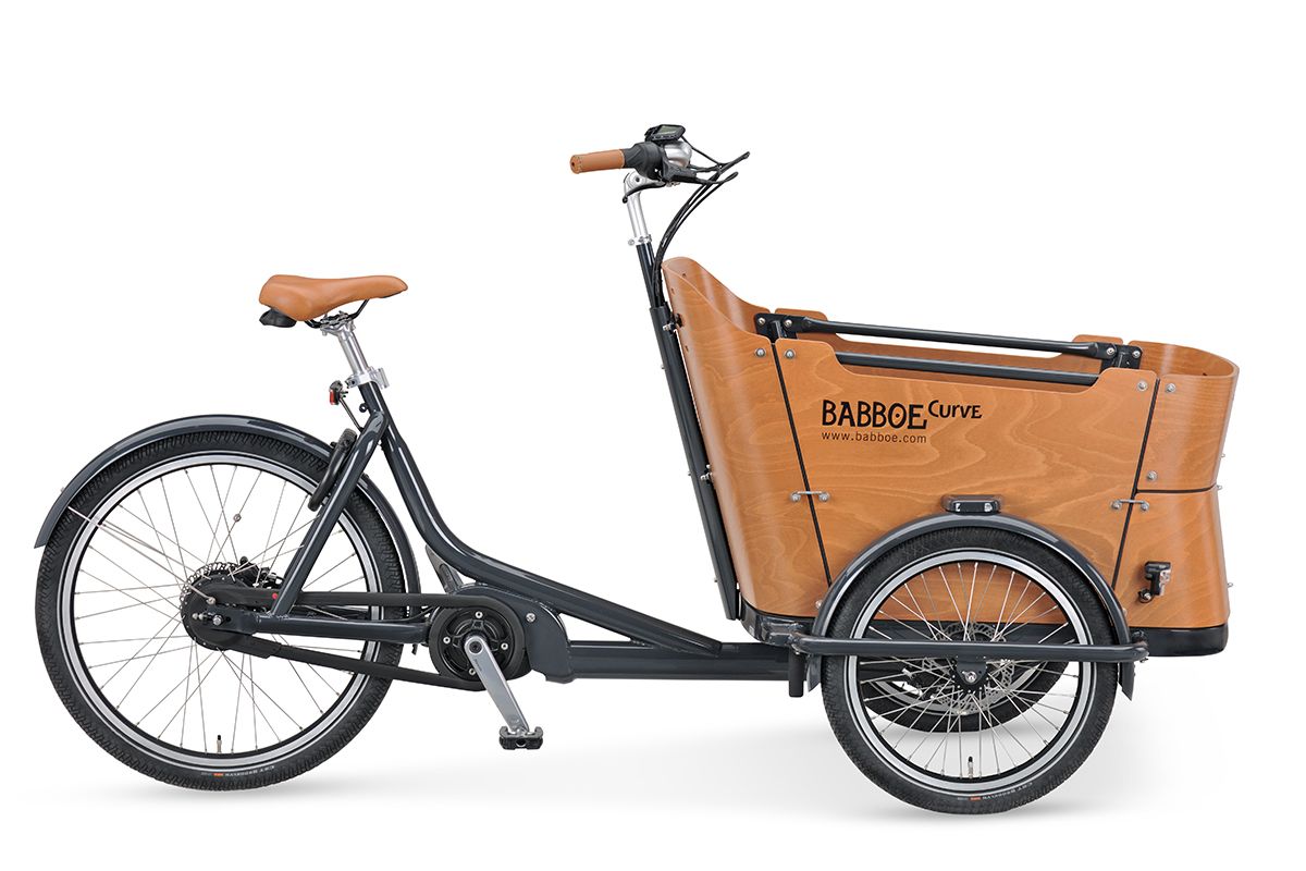 fahrrad babboe e bike Babboe Curve Mountain schwarz | 500WH | E-Lastenrad | 2026