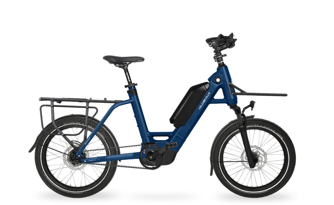 Velo de Ville KEB CLASSIC blau | 400WH | E-Bike Kompakt | 2025 | Freilauf