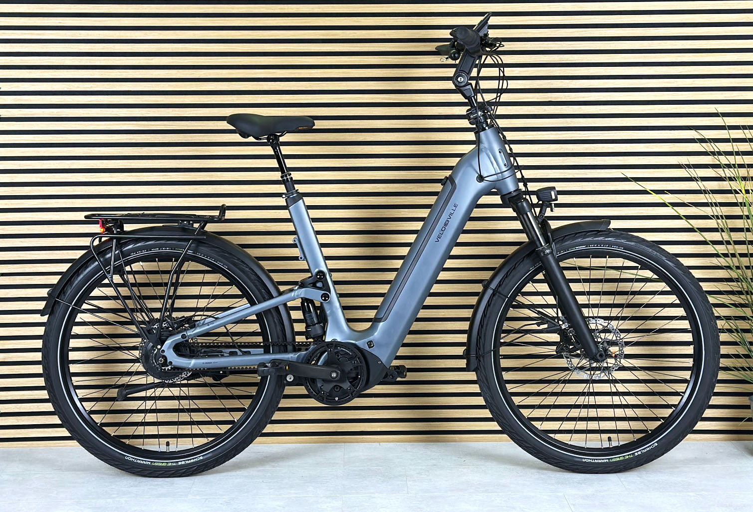 Velo de Ville FEB 990 grau | 800WH | E-Bike Damen Trekking | 2025 | Enviolo