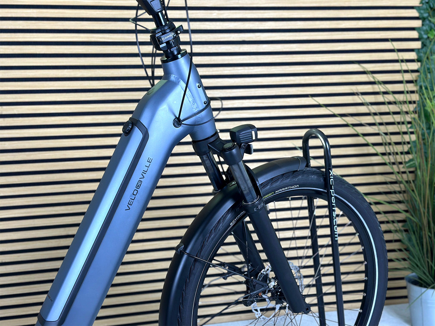 Velo de Ville FEB 990 grau | 800WH | E-Bike Damen Trekking | 2025 | Enviolo