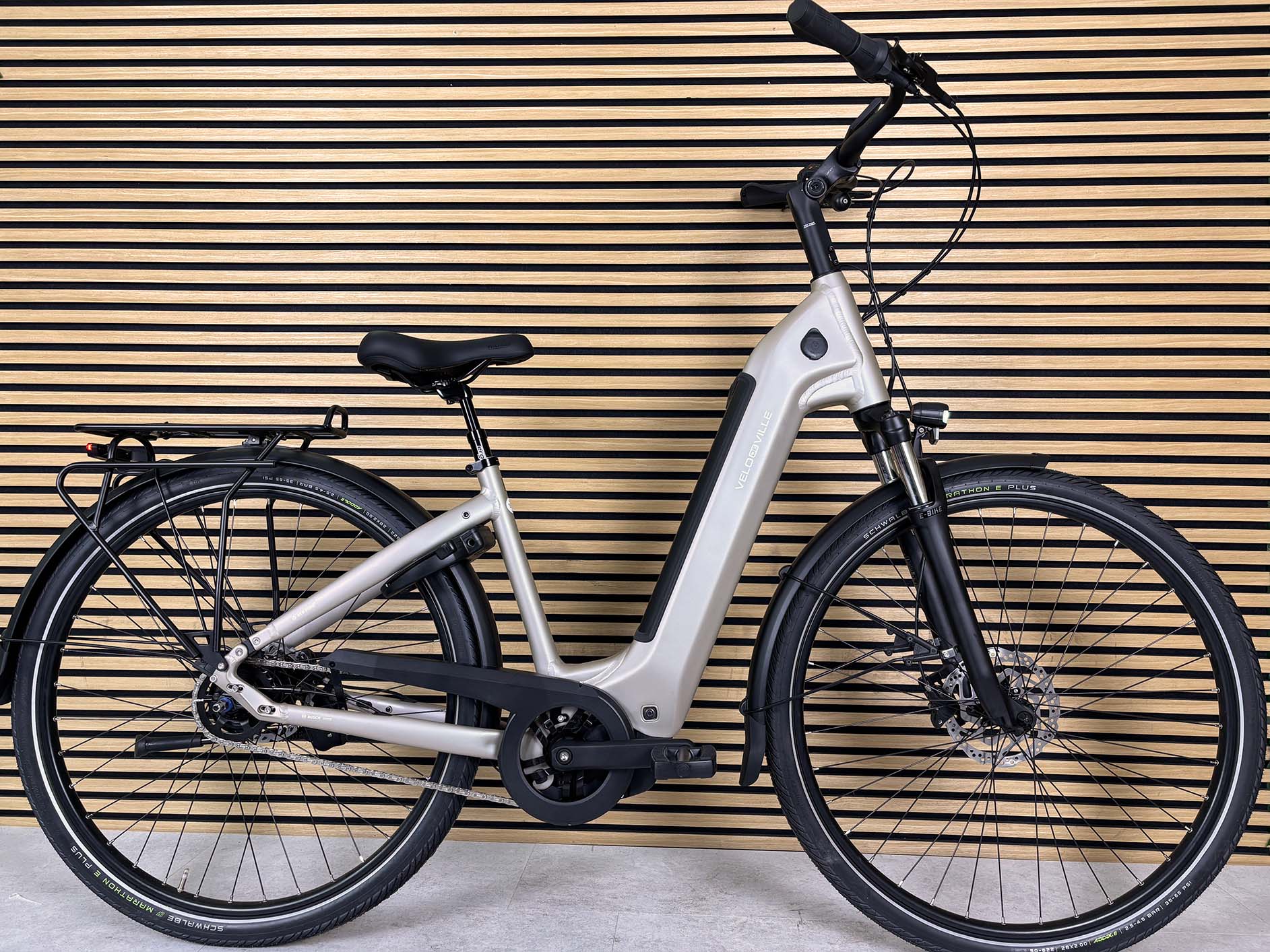 gutes e bike damen günstig Velo de Ville AEB 990PX PURE beige | 600WH | E-Bike Damen City