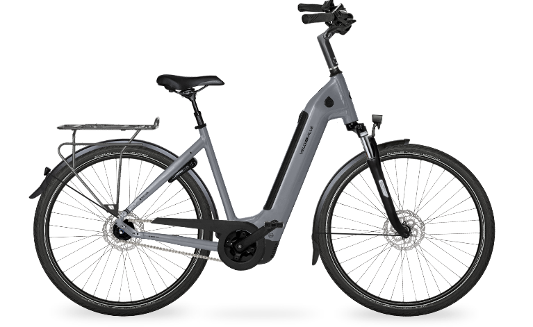 e-bike damen günstig Velo de Ville AEB 990PX PURE grau | 600WH | E-Bike Damen City