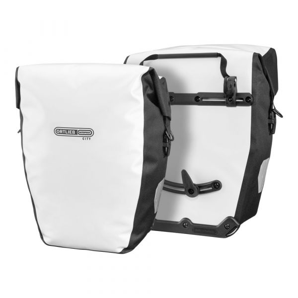 Ortlieb Seitentaschen Back-Roller City weiß wasserdicht 20L