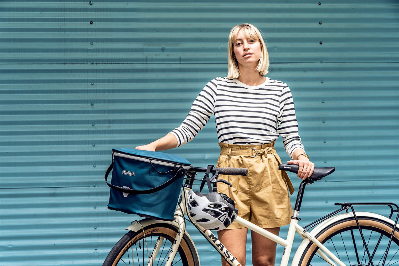 Ortlieb Korb vorn Up-Town türkis wasserdicht 17,5 L