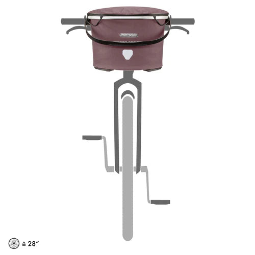 Up-Town Urban rot Lenkerkorb wasserabweisend abnehmbar 15L