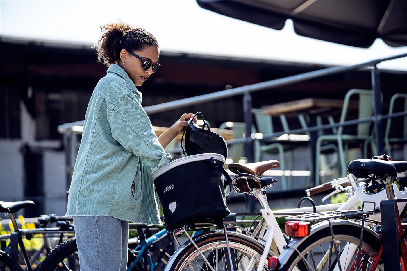 Ortlieb Korb hinten Up-Town Rack Urban rosa 17,5 L