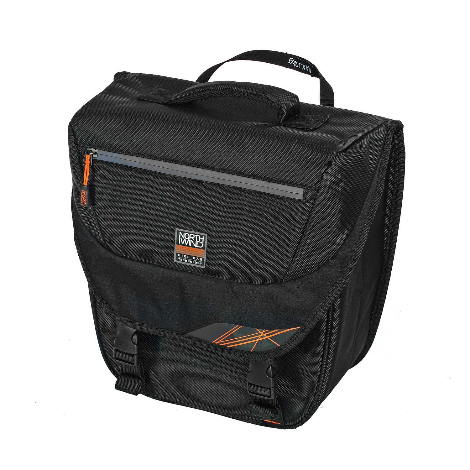 Northwind Gepäckträgertasche Classic Single Pannier schwarz