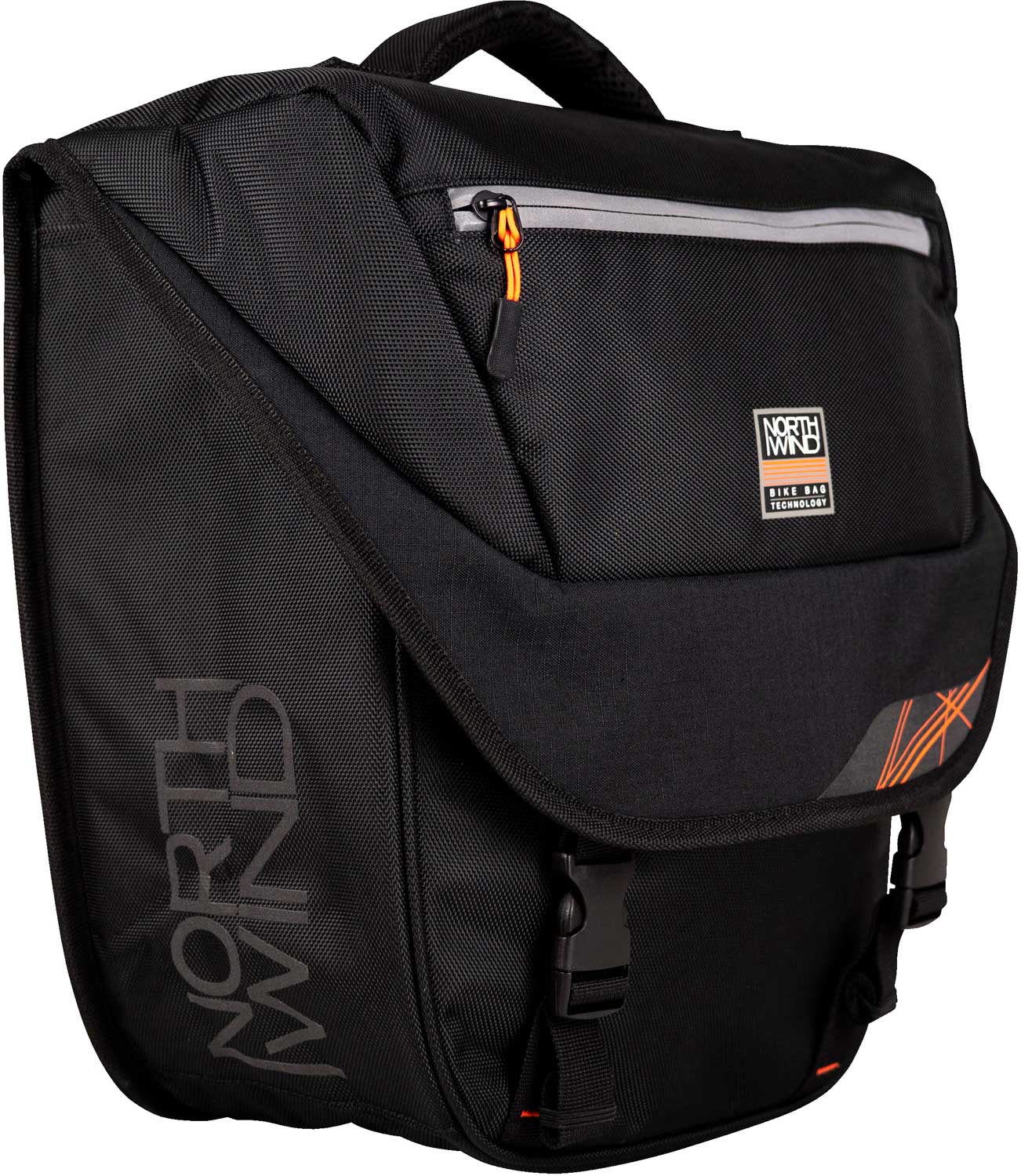 Northwind Gepäckträgertasche Classic Single Pannier schwarz