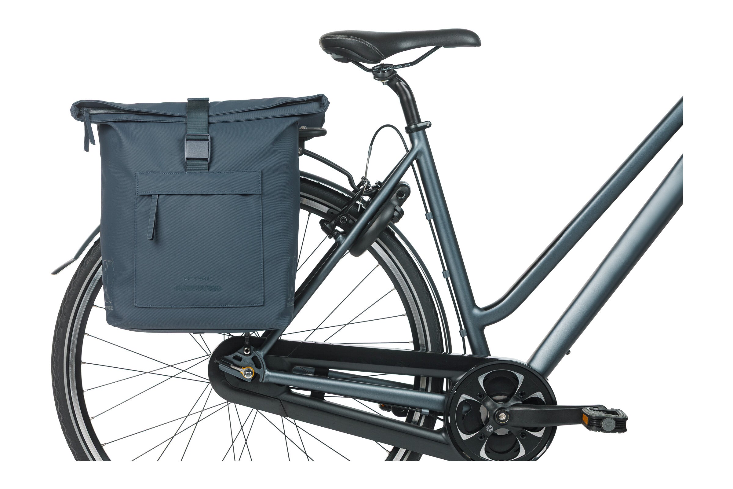 Basil Gepäckträgertasche Brooklyn Doppel blau 41L