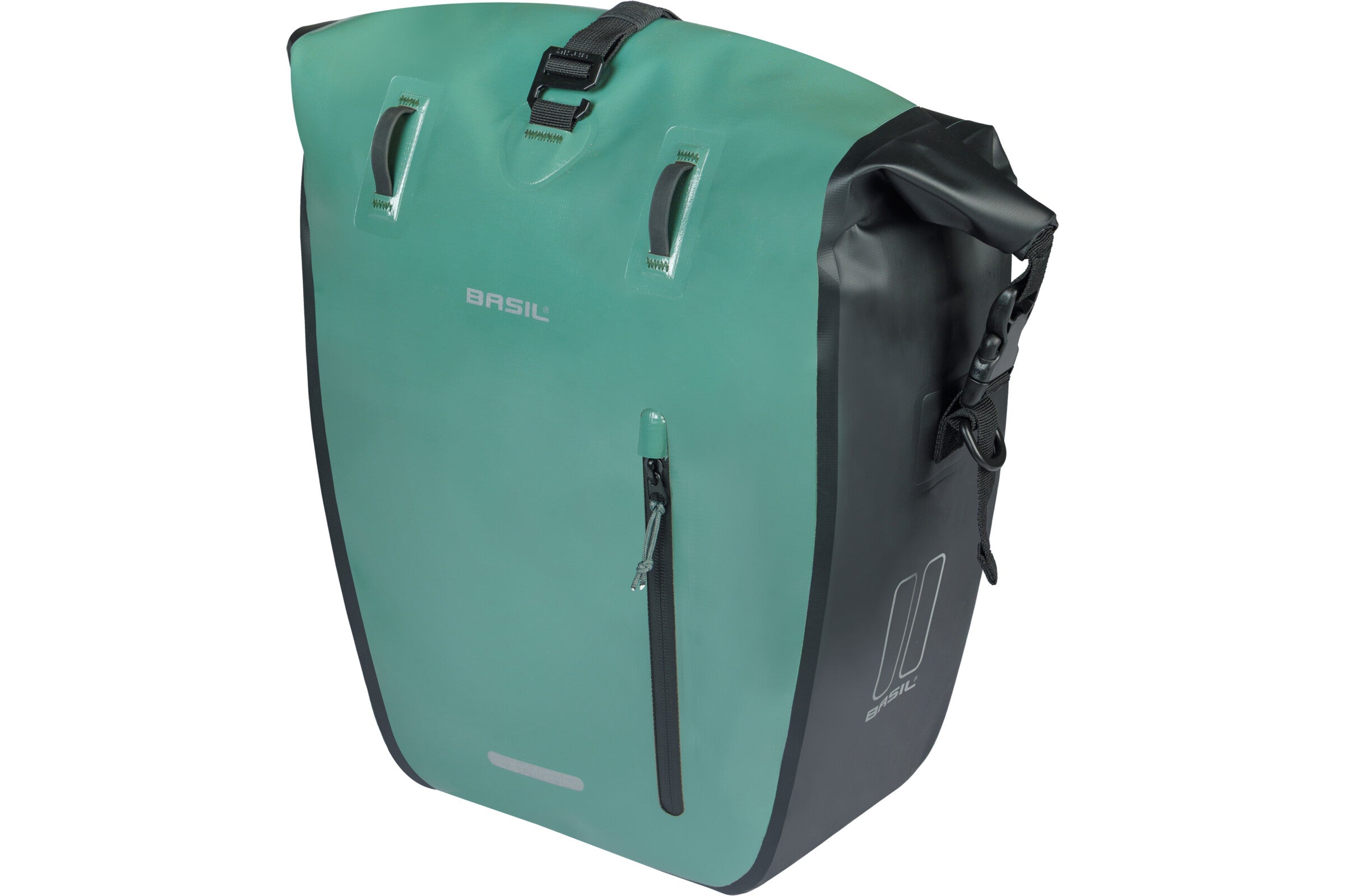 Basil Gepäckträgertasche Rivo L MIK Hooks grün 31L