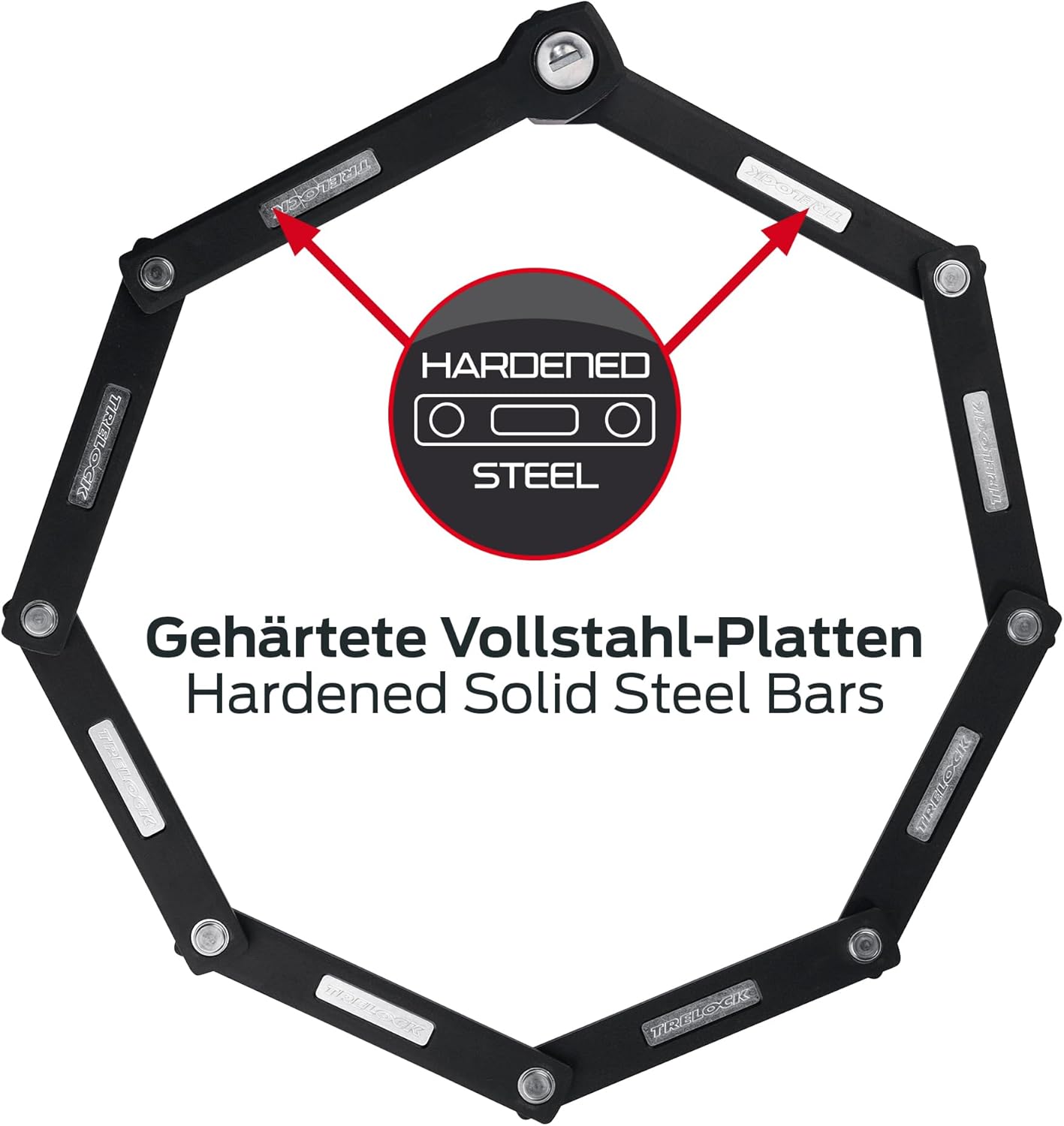 Trelock Faltschloss 280/100 TWO.GO ZF 280 X-MOVE