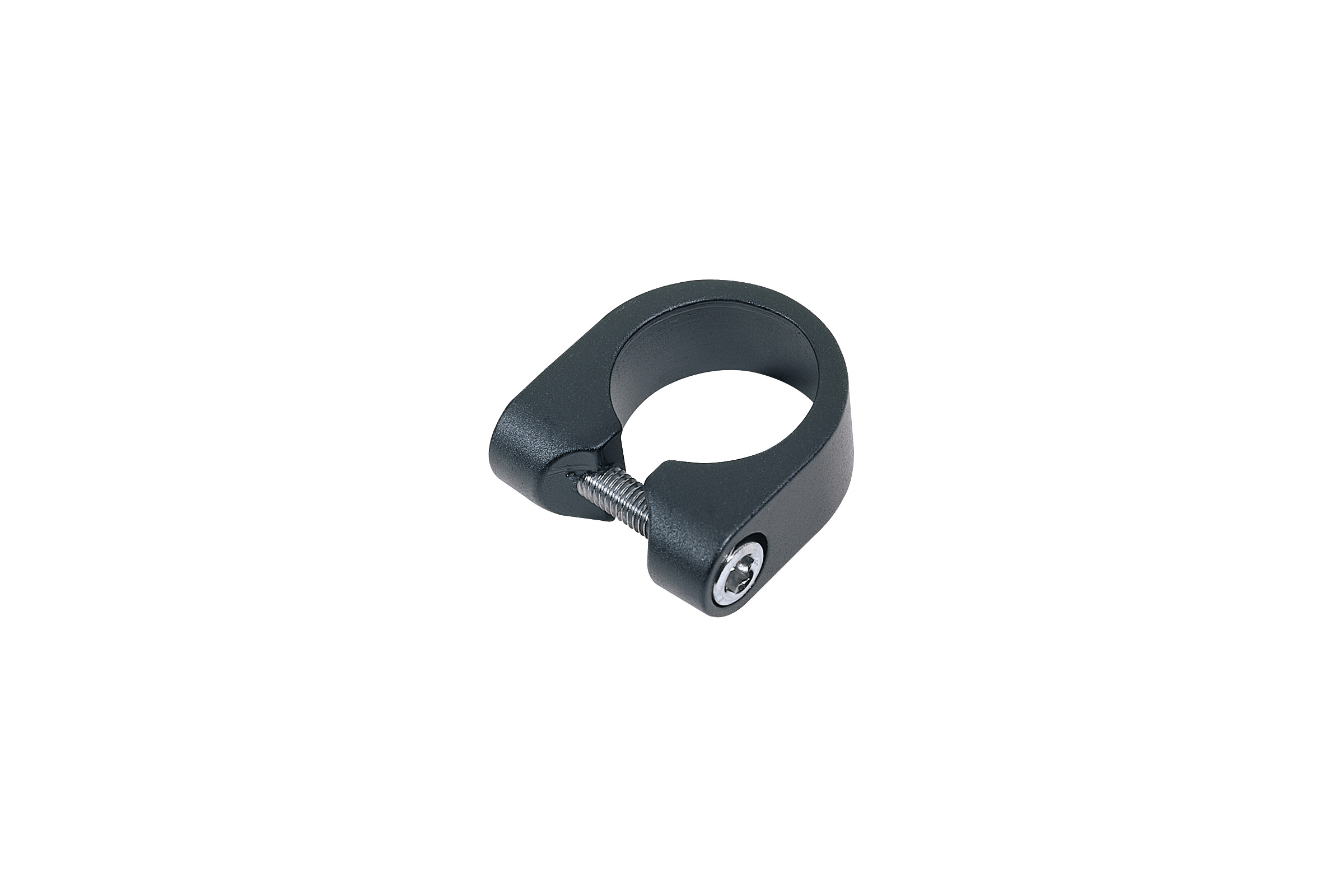 Sattelklemmring mit Sechskantschraube schwarz 31.8
