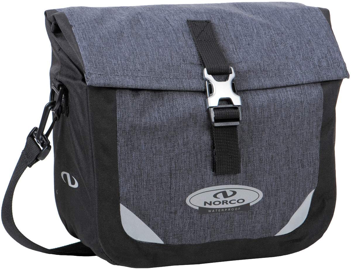 Norco Fuhlhalm Lenkertasche grau Klickfix wasserdicht 7L