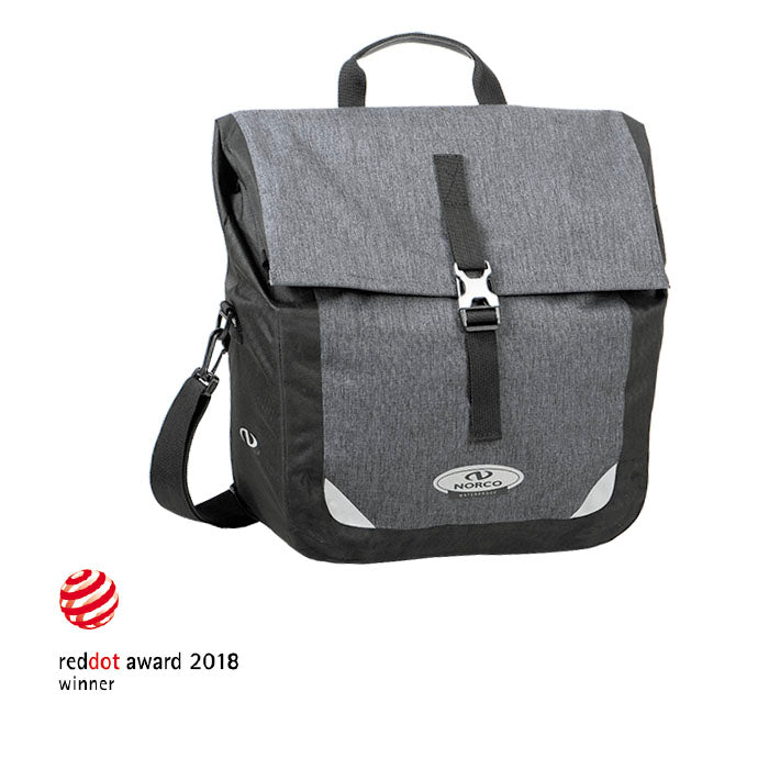 Norco Kinsley City Gepäckträgertasche grau Klickfix 16L