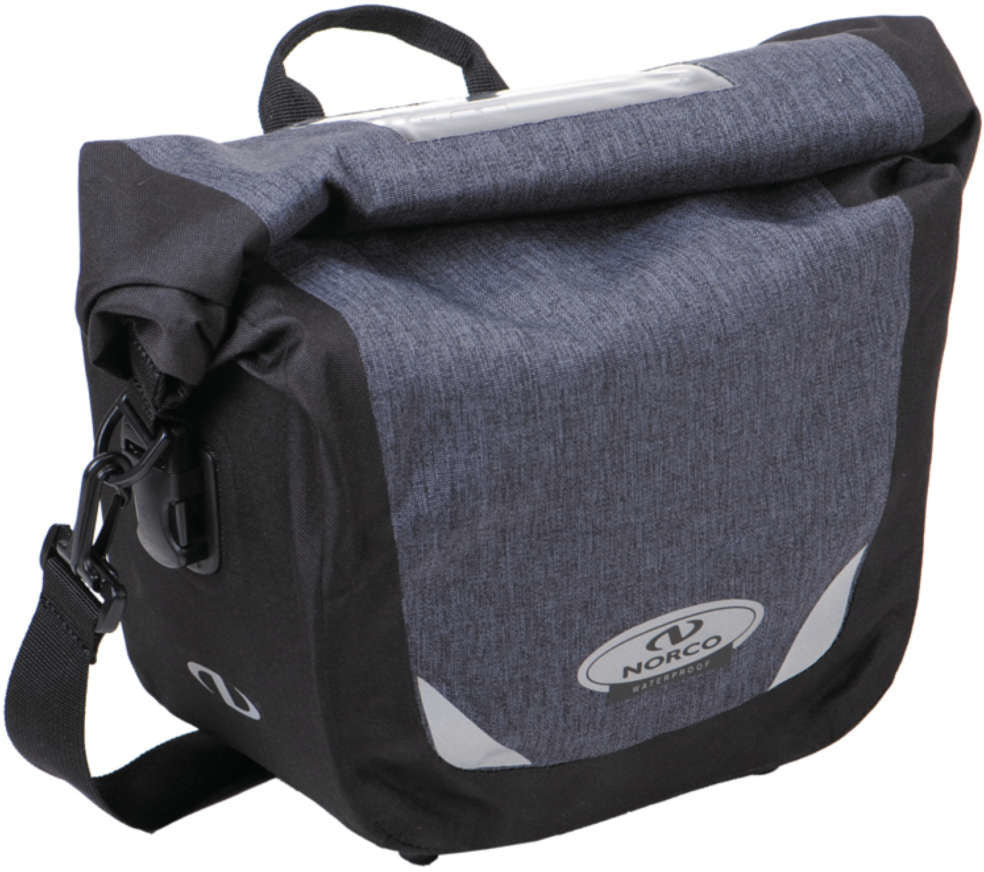 Norco Glenford Lenkertasche grau/sch Klickfix wasserdicht 9L