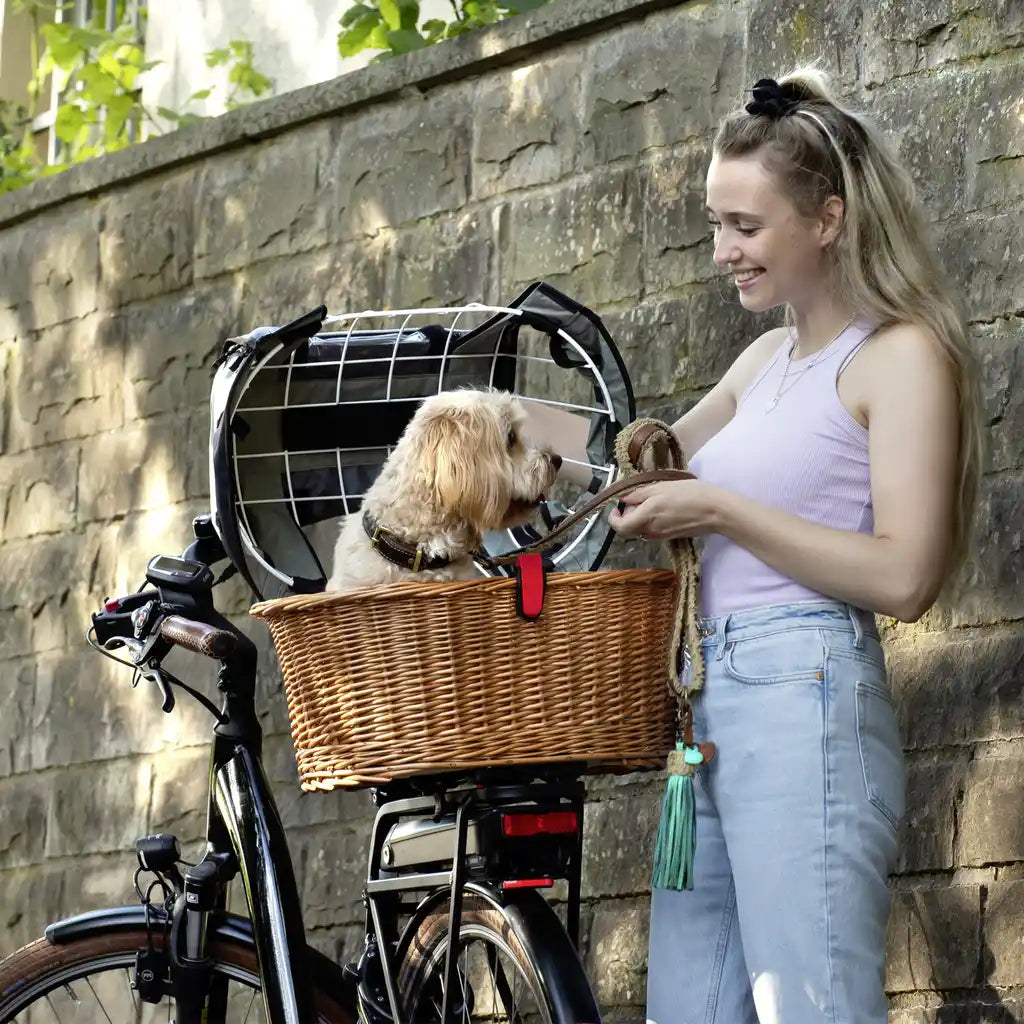 KLICKfix Doggy Basket Plus Hundekorb KorbKlip natur 40L