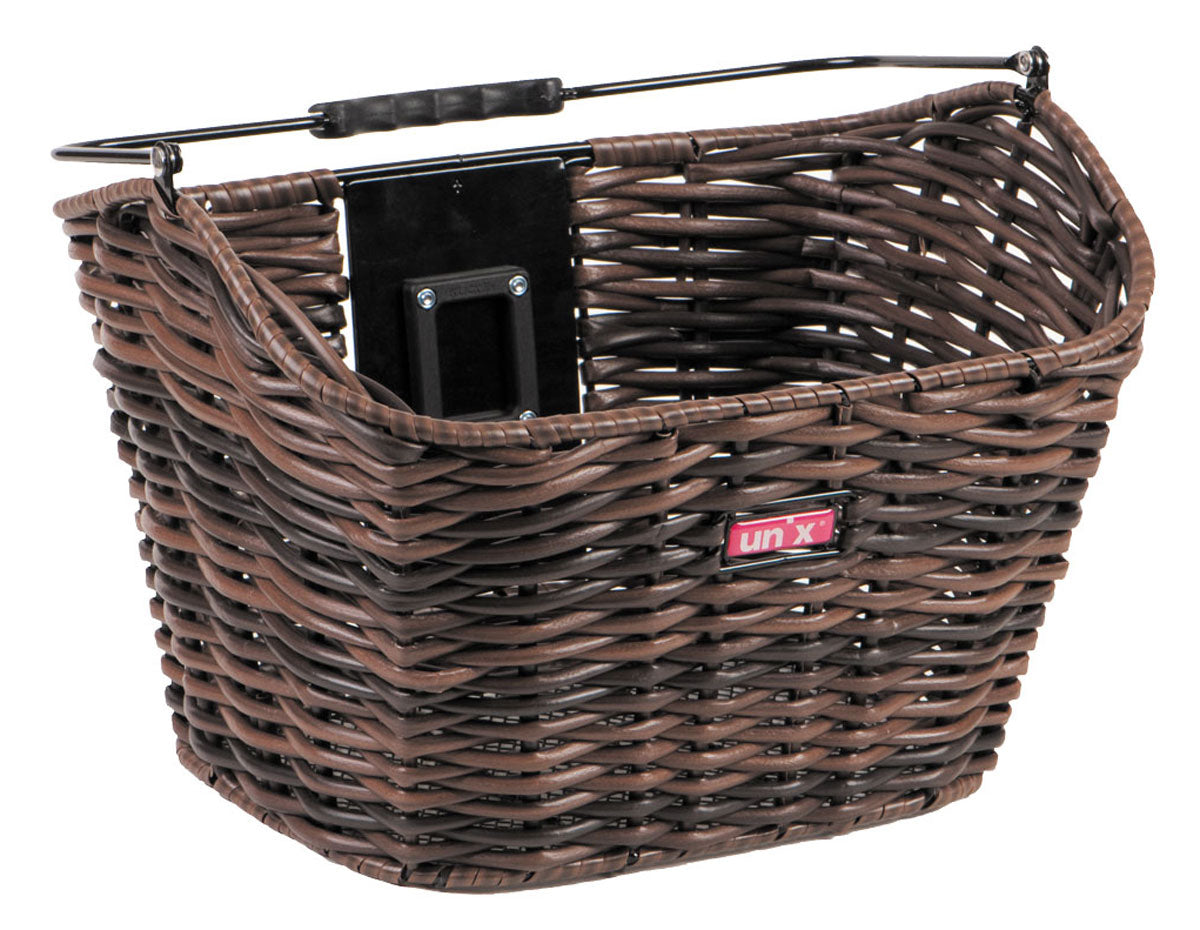 Unix Manolo Vorderradkorb 14L braun geflochten Kunststoff