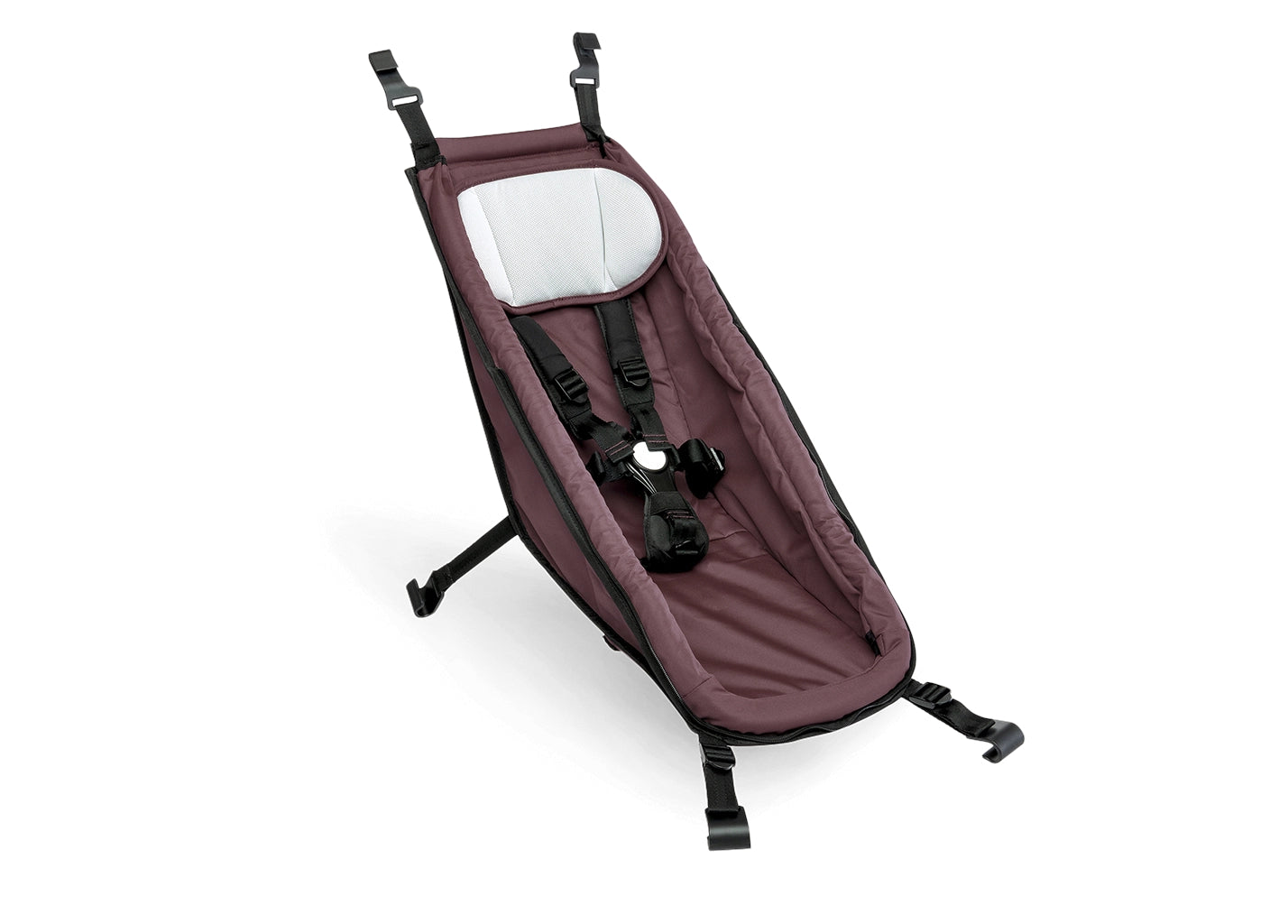 Croozer Fahrradanhänger Kid Vaaya 2 Allseason-Bundle lila für 2 Kinder