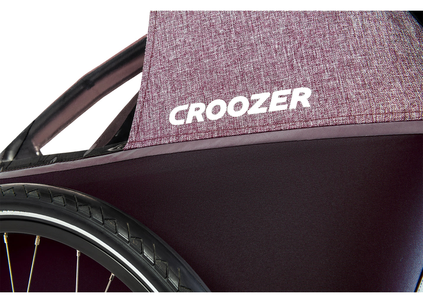 Croozer Fahrradanhänger Kid Vaaya 2 Allseason-Bundle lila für 2 Kinder