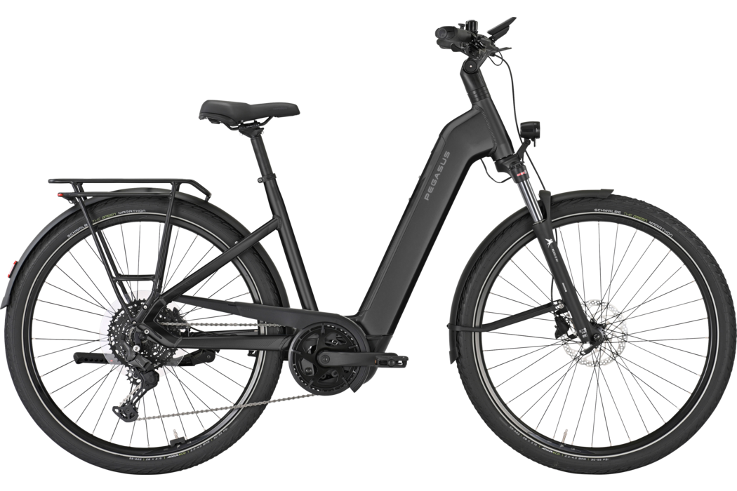 Pegasus PREMIO EVO 10 Lite schwarz | 800WH | E-Bike Damen Trekking | 2025 | Kettenschaltung