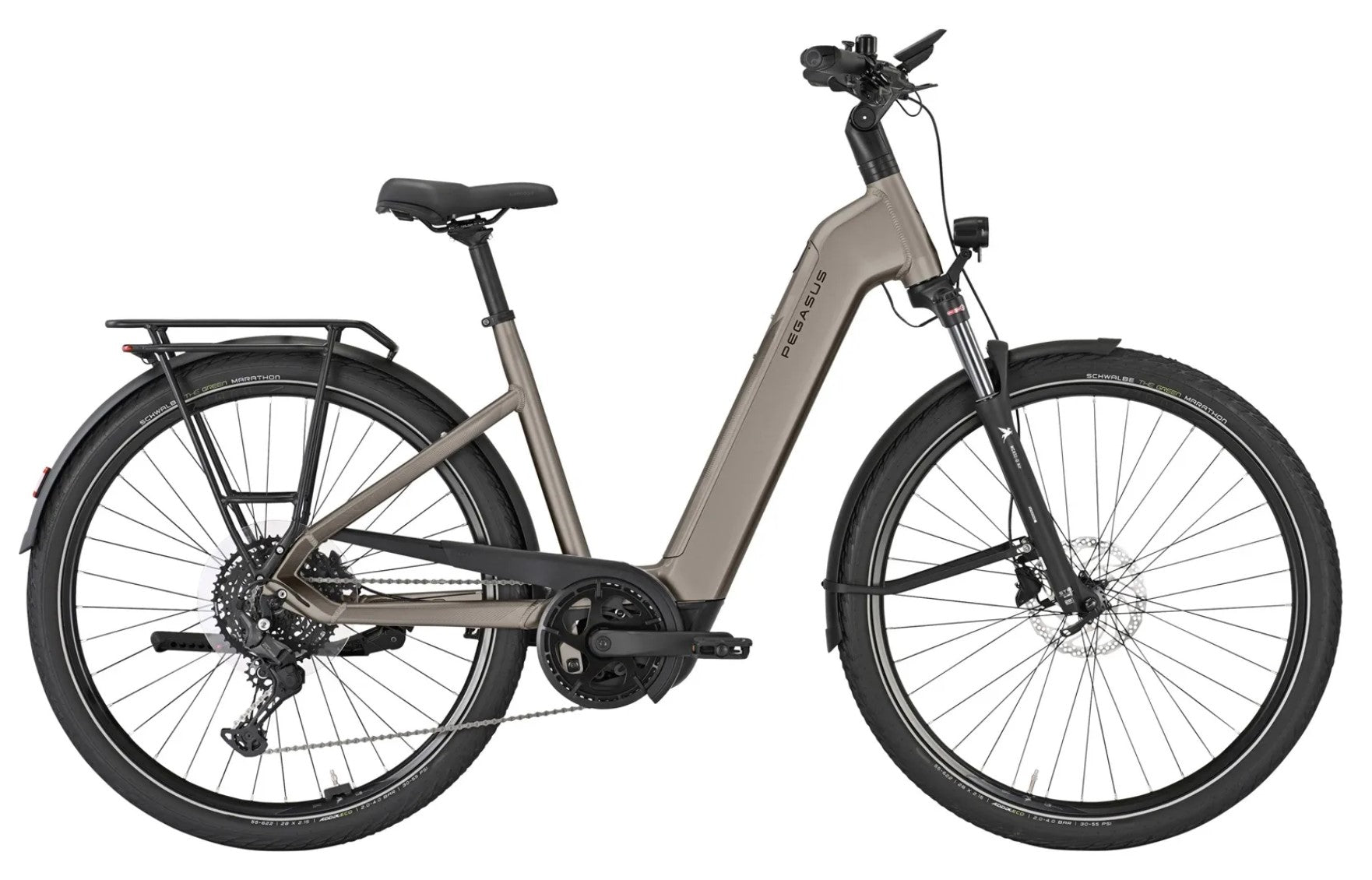 Pegasus PREMIO EVO 10 Lite grau | 800WH | E-Bike Damen Trekking | 2025 | Kettenschaltung