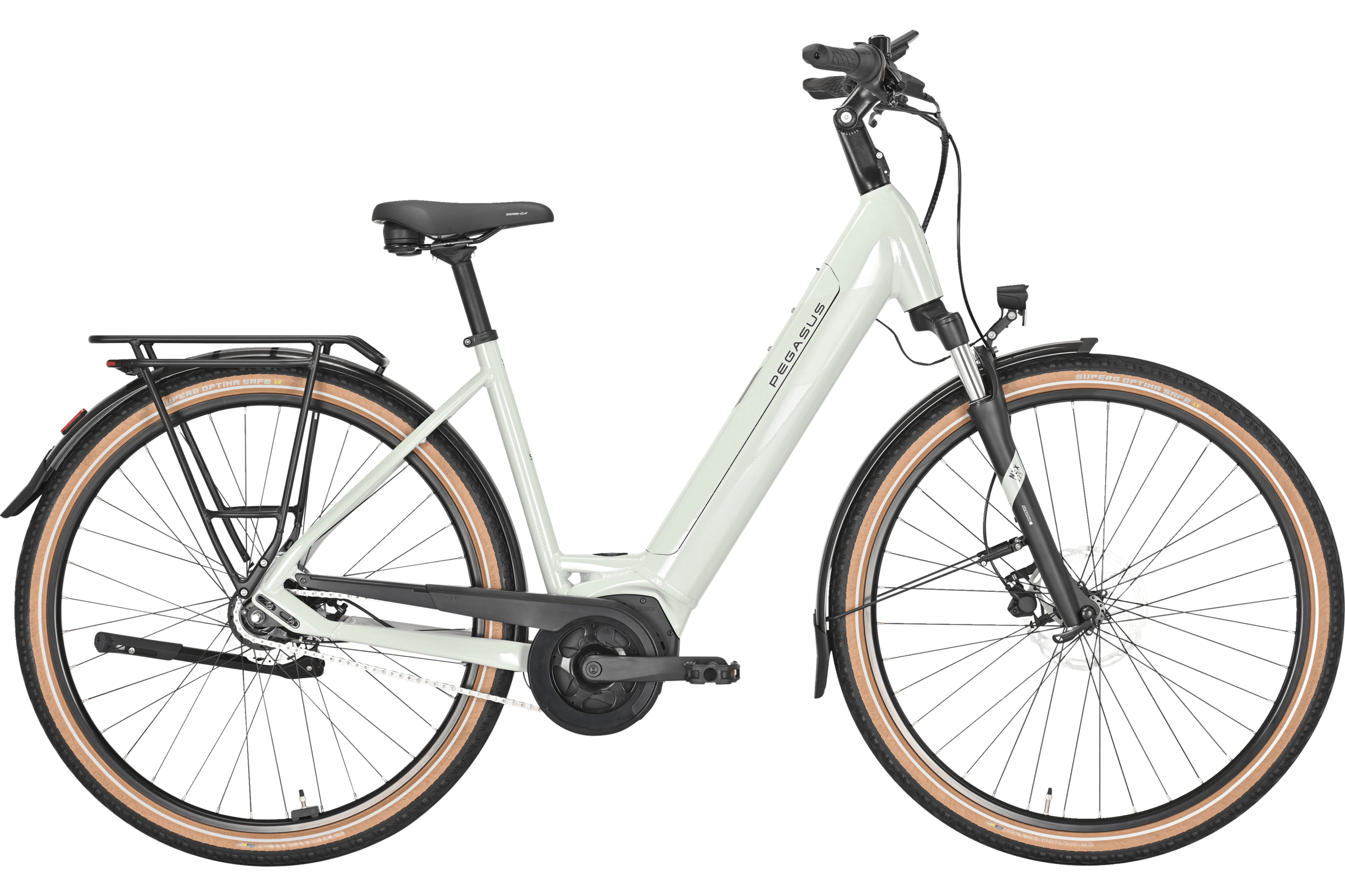 Pegasus SOLERO EVO 8R grün (hell) | 750WH | E-Bike Damen City | 2025 | Rücktritt