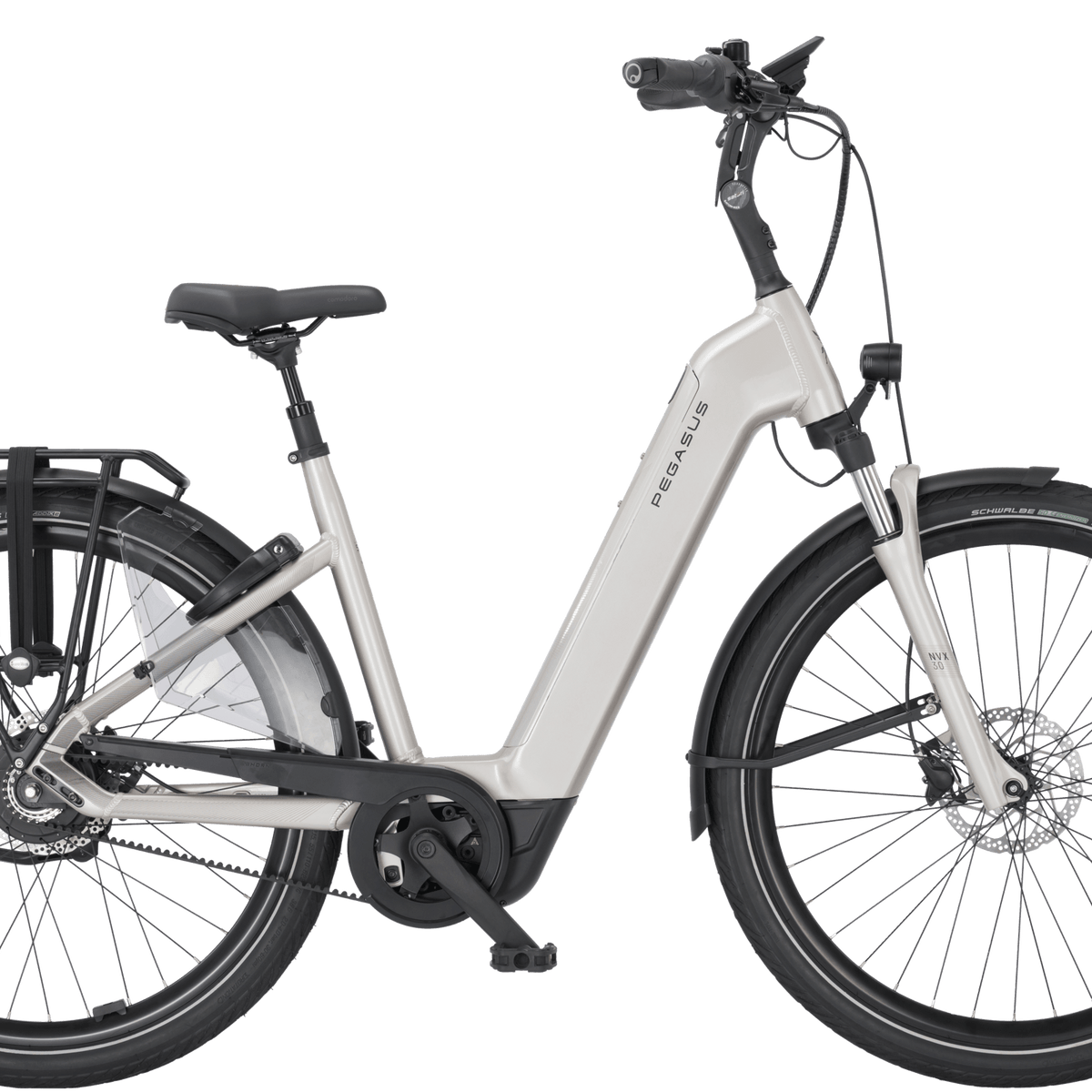 pegasus damenrad nabenschaltung Pegasus RAVENNA EVO NV Belt silber | 800WH | E-Bike Damen Trekking