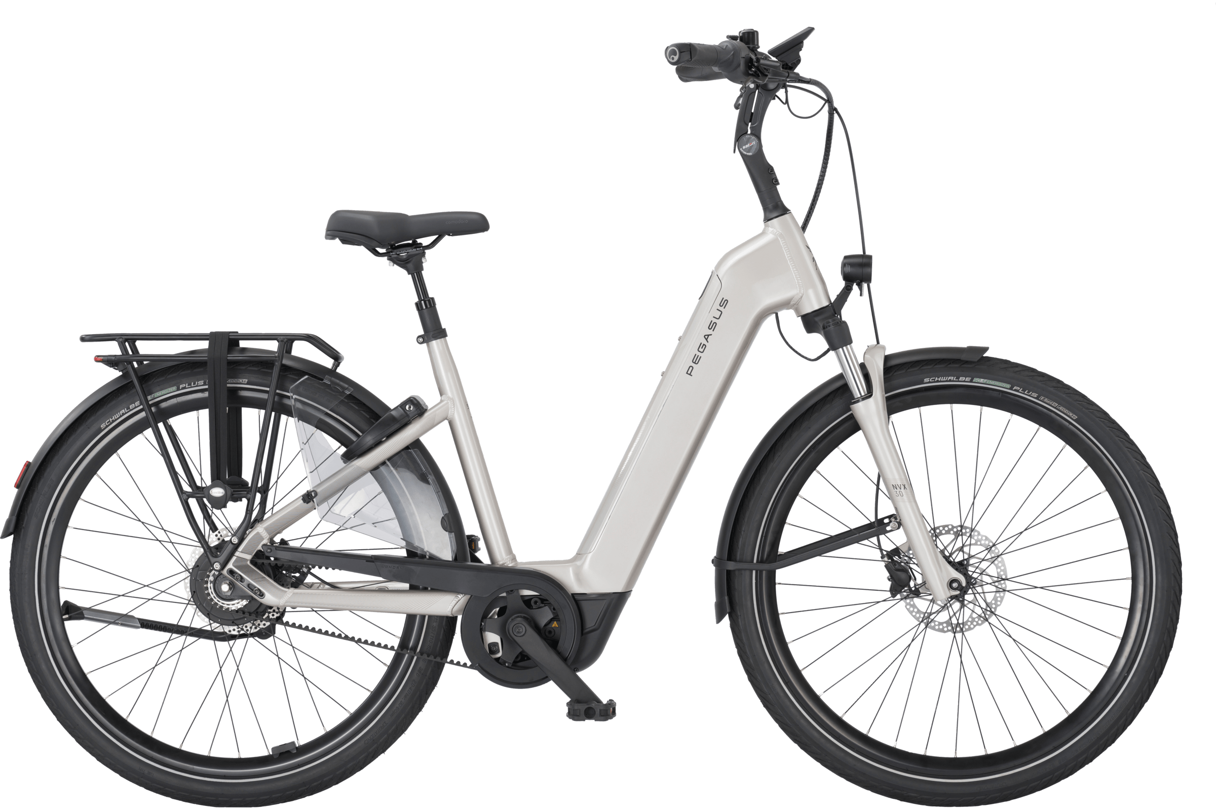 Pegasus RAVENNA EVO NV Belt silber | 800WH | E-Bike Damen Trekking | 2025 | Enviolo