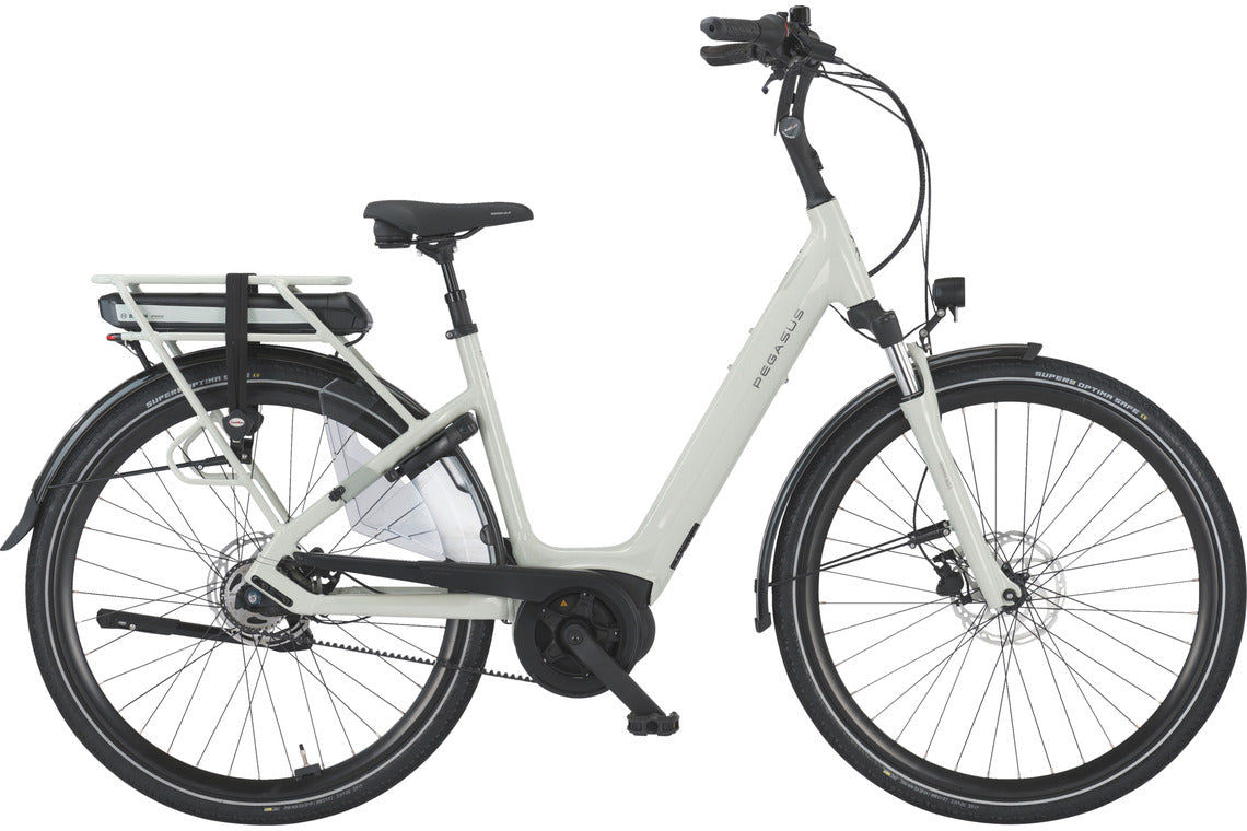 Pegasus SIENA E5F Belt grün (hell) | 500WH | E-Bike Damen City | 2025 | Freilauf