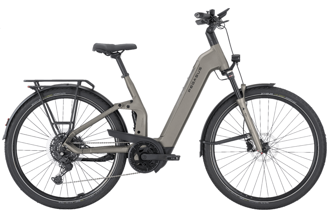 Pegasus PREMIO EVO FS10 Lite grau | 800WH | E-Bike Damen Trekking | 2025 | Kettenschaltung