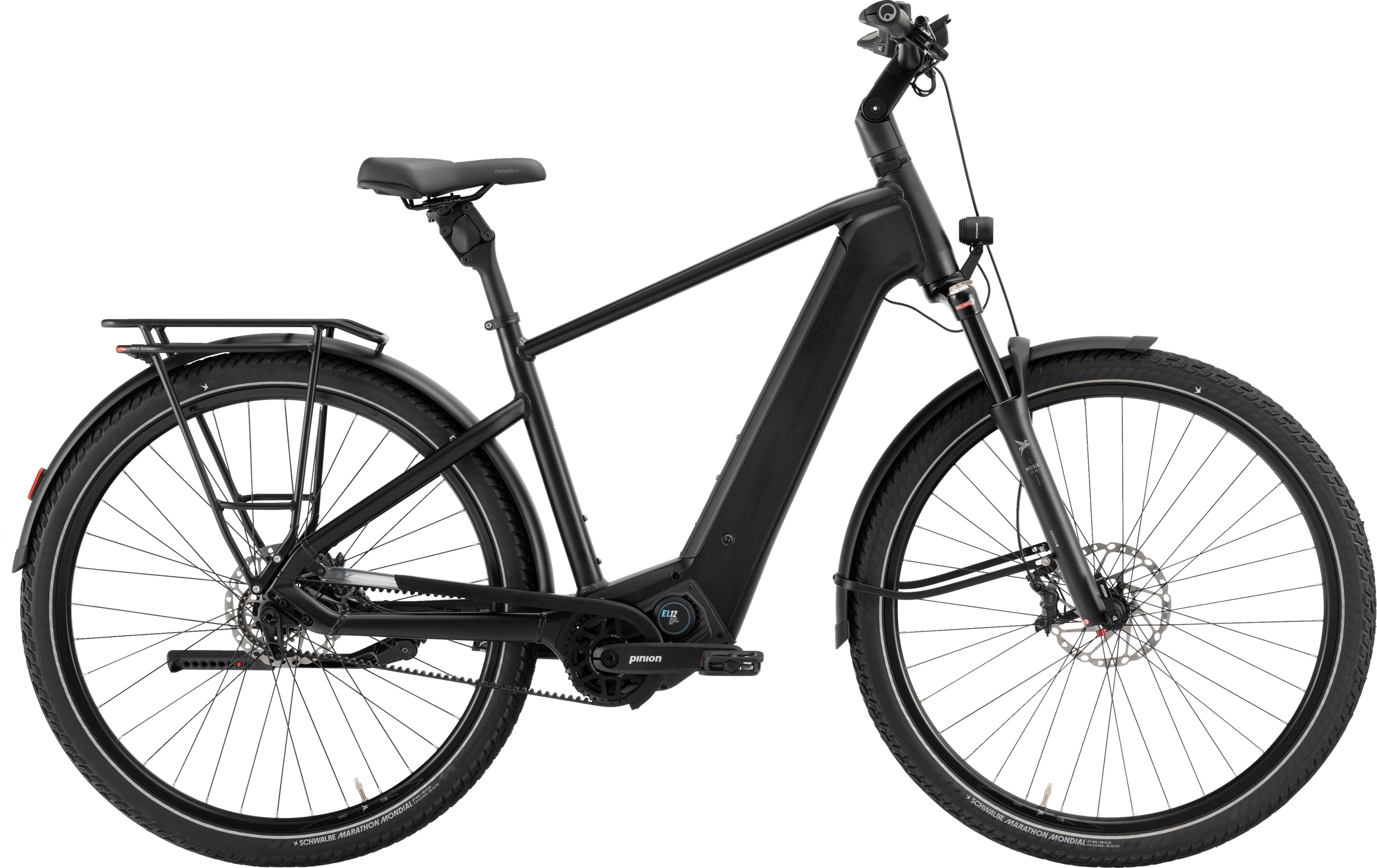 Pegasus ESTREMO EVO 12 LITE schwarz | 800WH | E-Bike Herren Trekking | 2026 | Freilauf