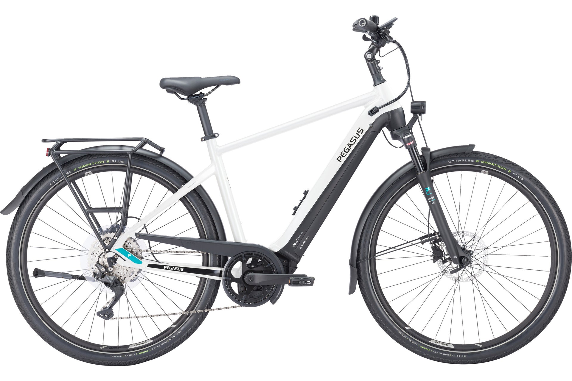 Pegasus PREMIO EVO 10 LITE weiß | 750WH | E-Bike Herren Trekking