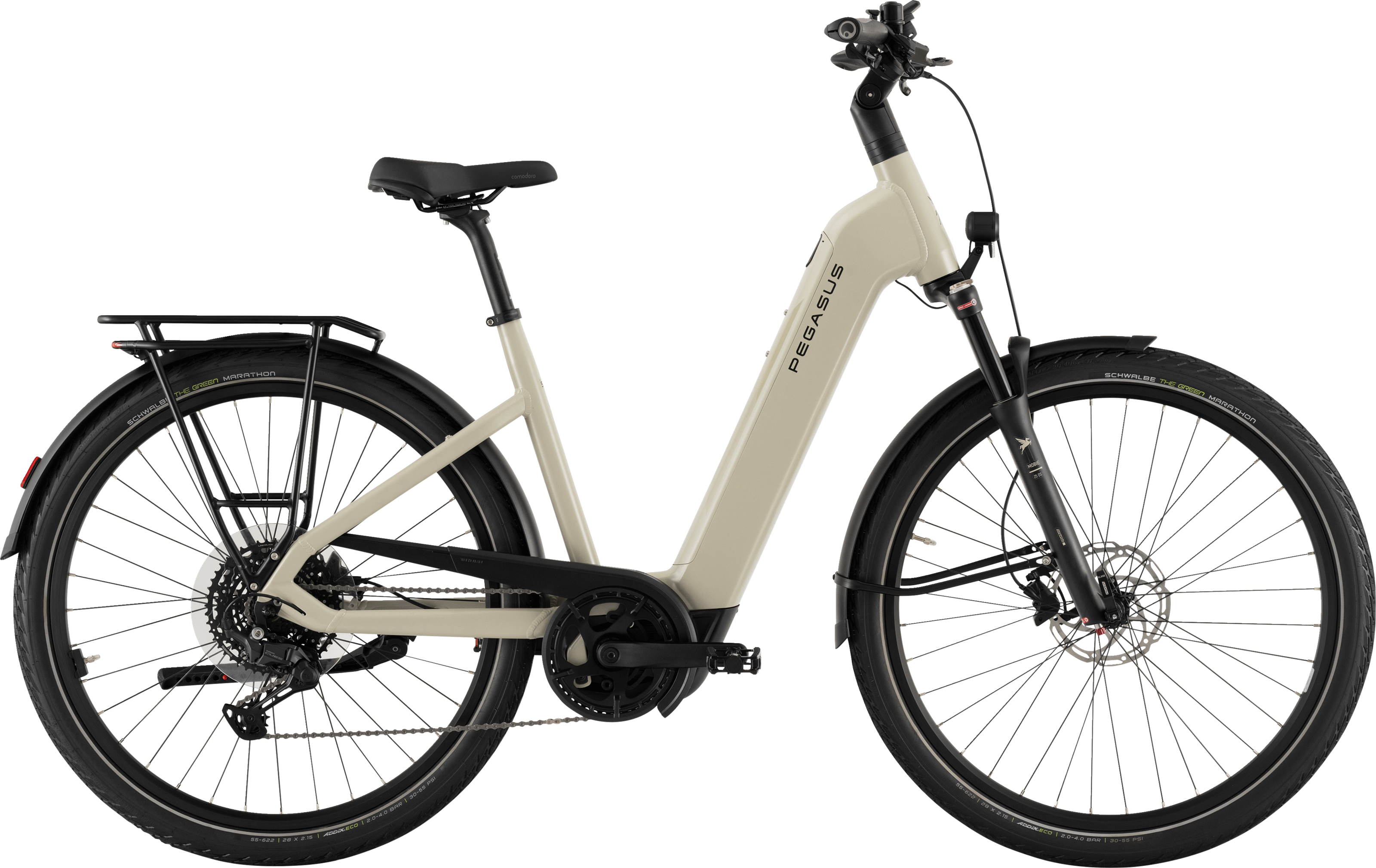 Pegasus STRONG EVO 10 LITE grau | 800WH | E-Bike Damen Trekking | 2026 | Kettenschaltung