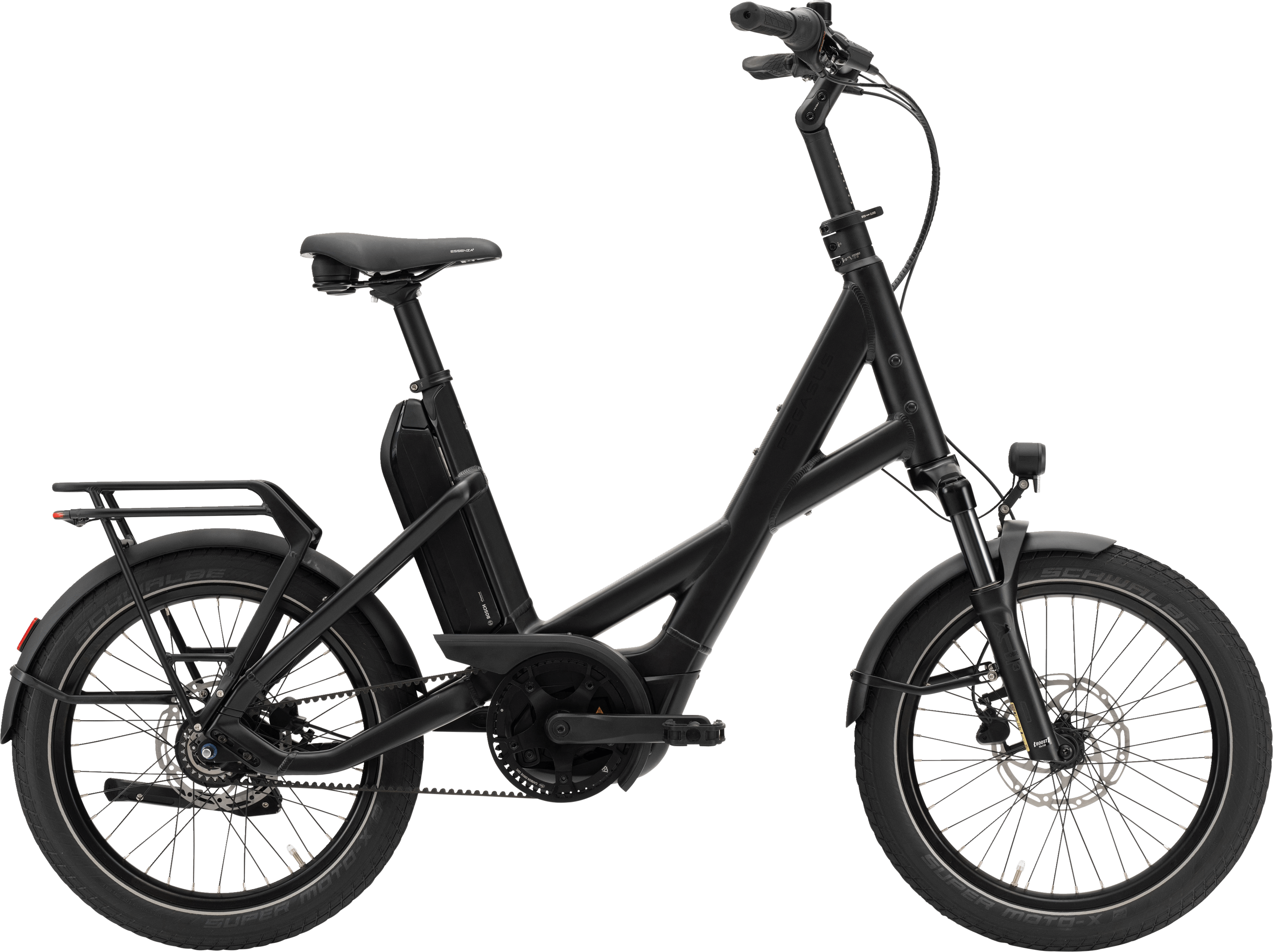 Pegasus Swing E8F Belt schwarz | 800WH | E-Bike Kompakt | 2026 | Freilauf