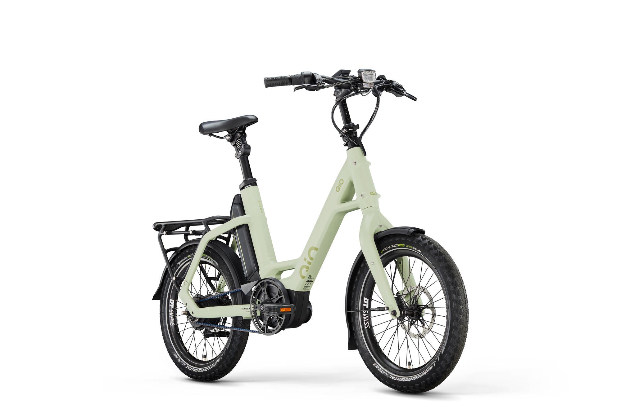 QiO EINS P-E grün (hell) | 545WH | E-Bike Kompakt | 2025 | Enviolo