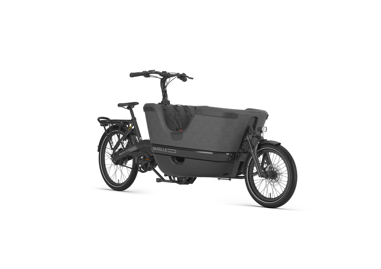 Gazelle Makki Travel schwarz | 800WH | E-Lastenrad | 2025 | Enviolo