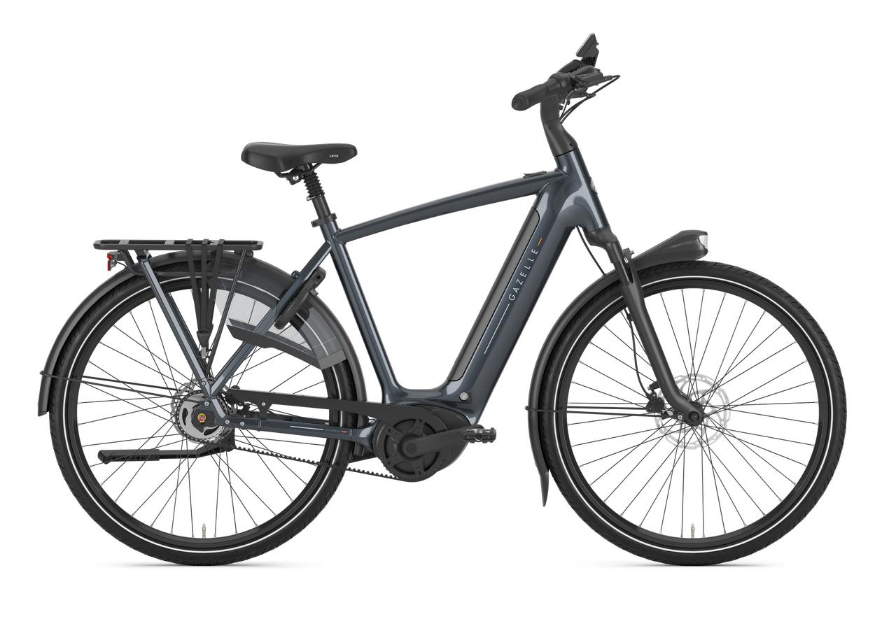 Gazelle Grenoble C5 anthrazit | 600WH | E-Bike Herren City | 2025 | Freilauf