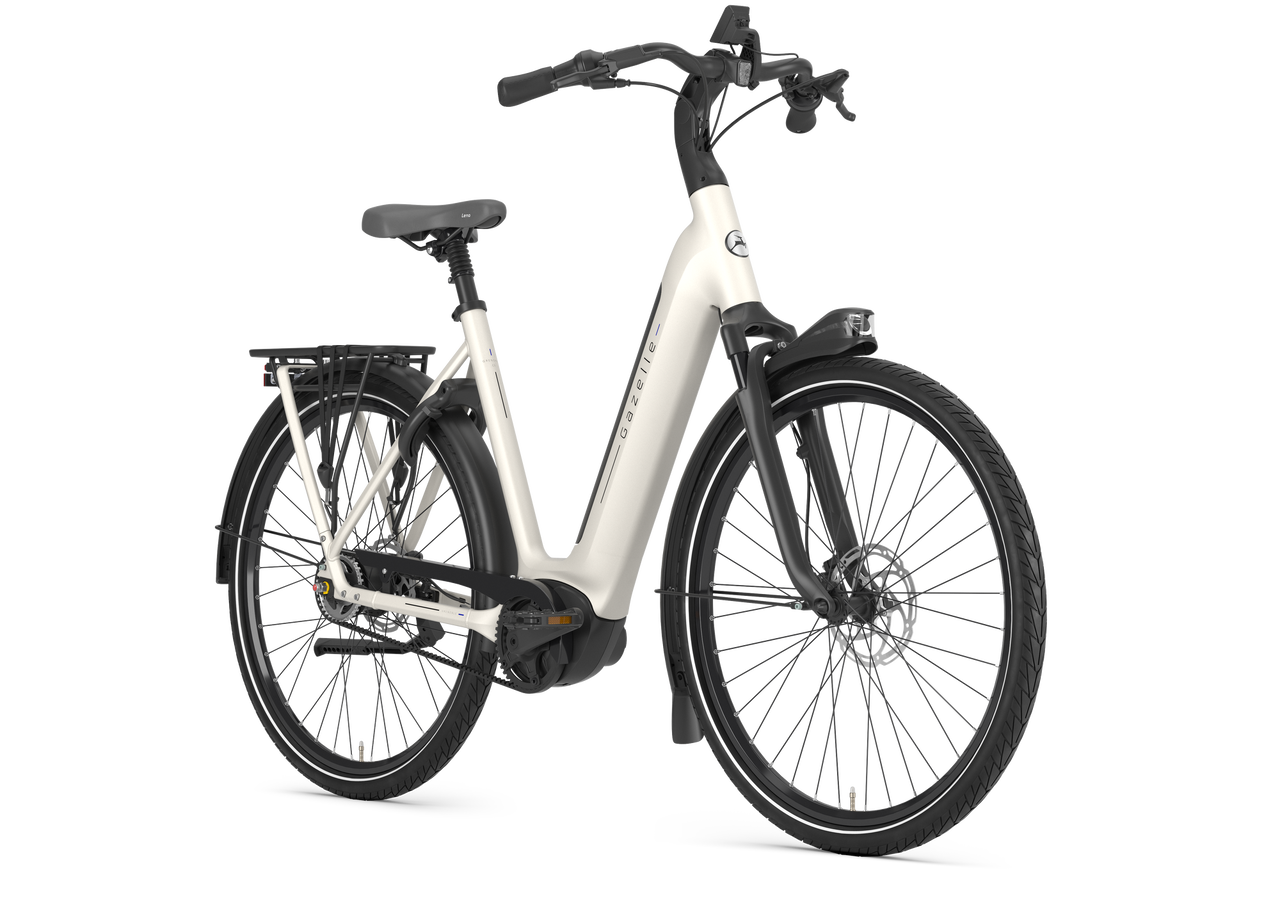 Gazelle Grenoble C5 HMB weiß | 600WH | E-Bike Damen City | 2025 | Freilauf