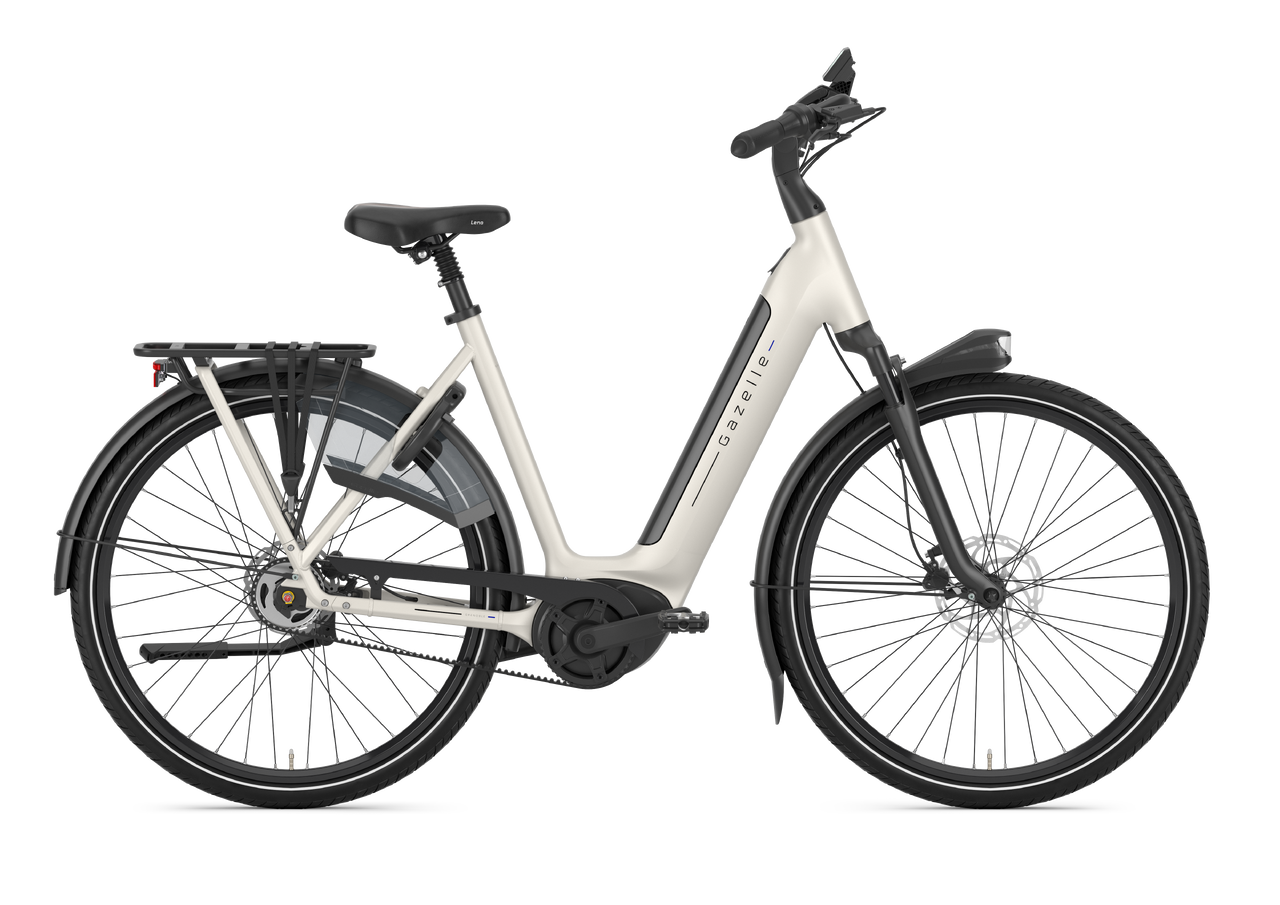 Gazelle Grenoble C5 HMB weiß | 600WH | E-Bike Damen City | 2025 | Freilauf