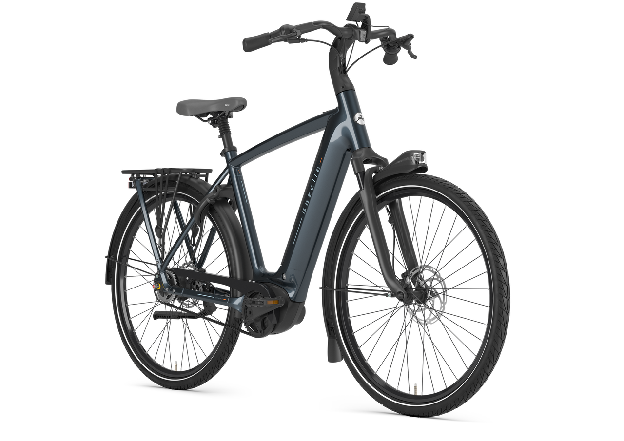 Gazelle Grenoble C5 anthrazit | 600WH | E-Bike Herren City | 2025 | Freilauf