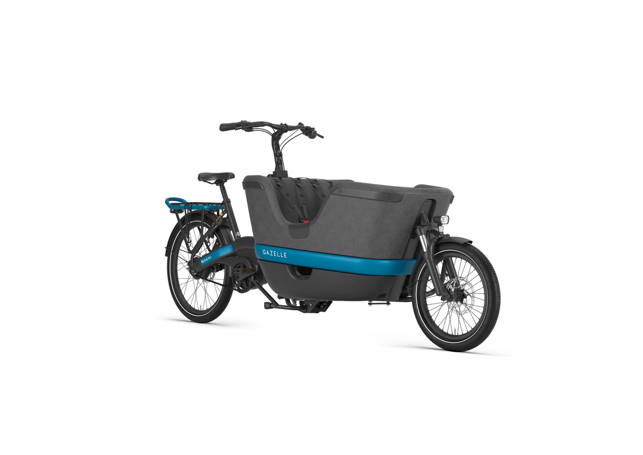 Gazelle Makki Load schwarz | 800WH | E-Lastenrad | 2025 | Enviolo