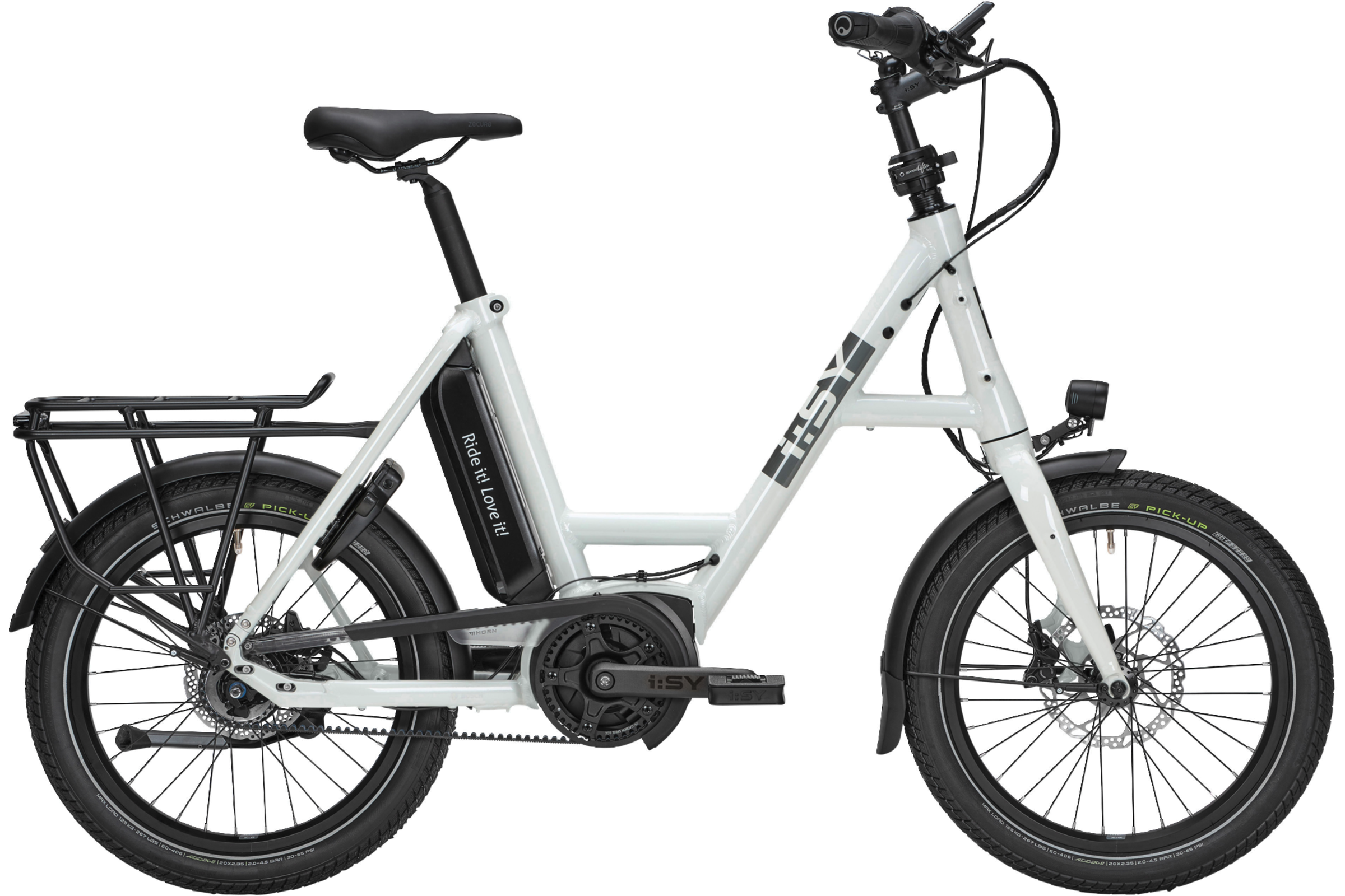 i:SY E5 ZR F weiß | 545WH | E-Bike Kompakt | 2024 | Freilauf
