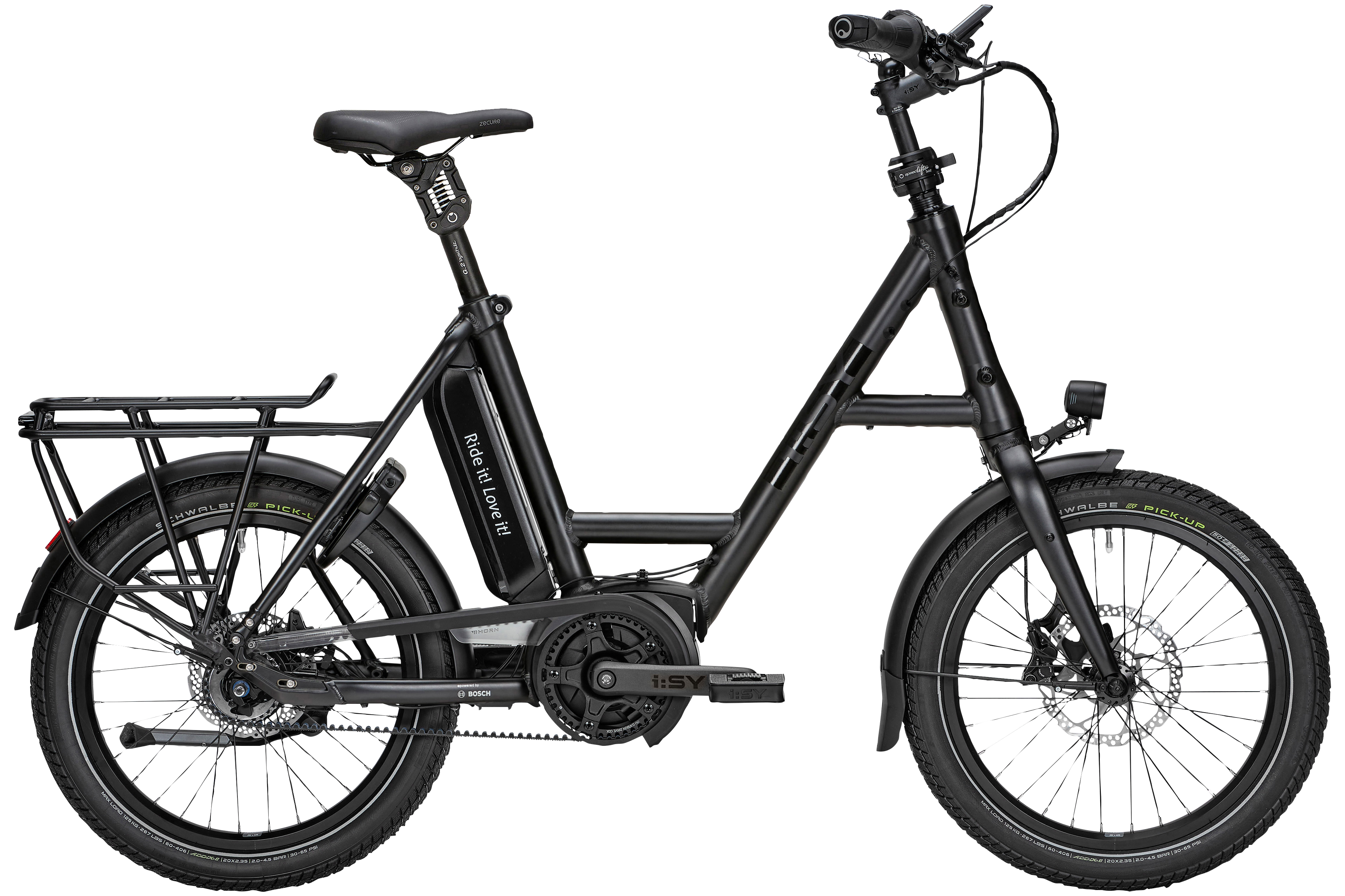 i:SY E5 ZR F schwarz | 545WH | E-Bike Kompakt | 2025 | Freilauf