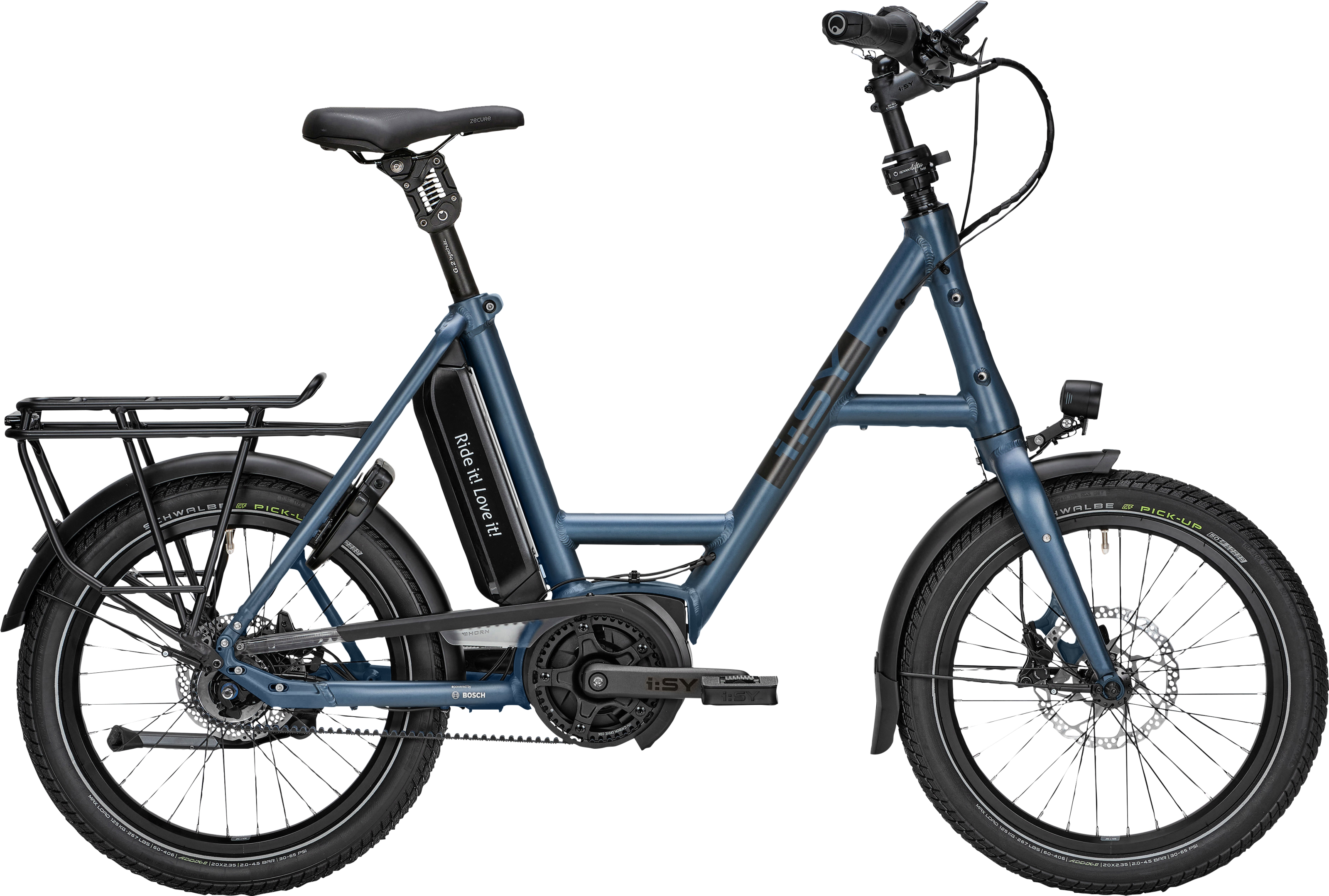 i:SY E5 ZR F blau | 545WH | E-Bike Kompakt | 2024 | Freilauf