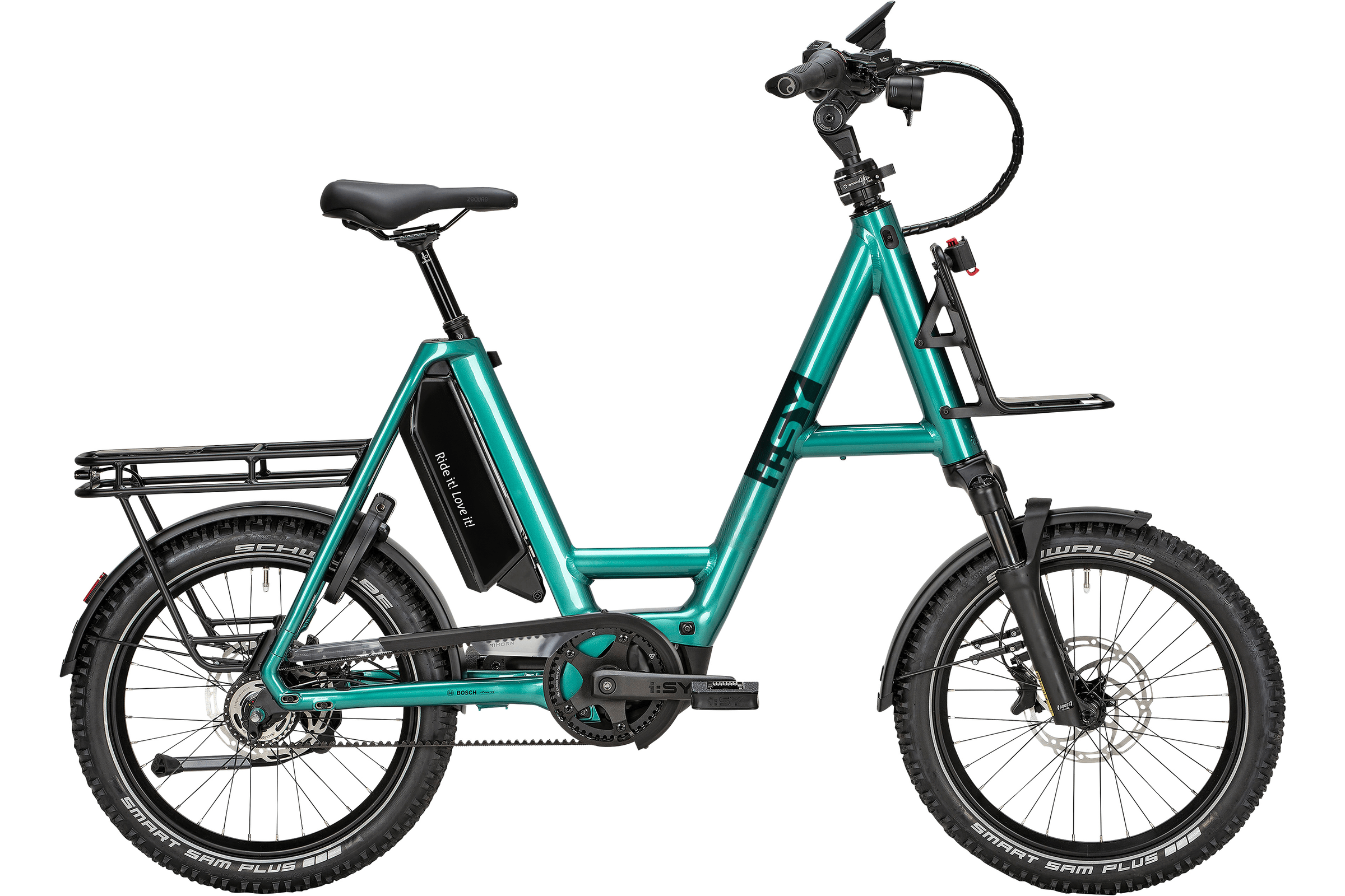 i:SY XXL E5 ZR F CX Adventure grün | 800WH | E-Bike Kompakt | 2025 | Freilauf