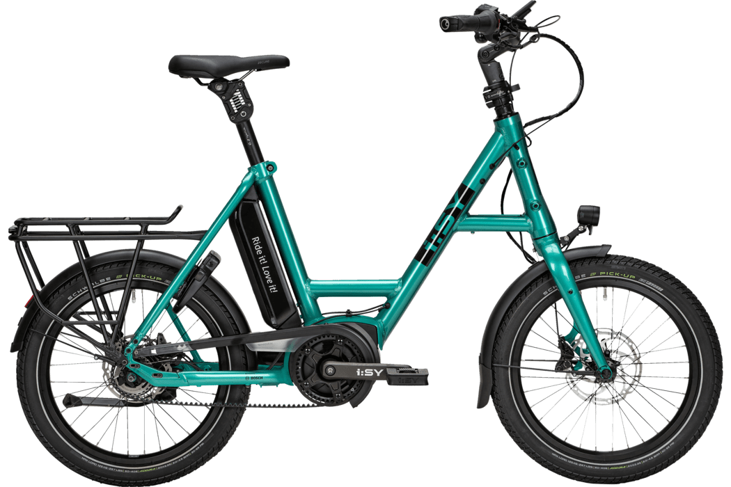 i:SY E5 ZR F Comfort grün | 545WH | E-Bike Kompakt | 2023 | Freilauf